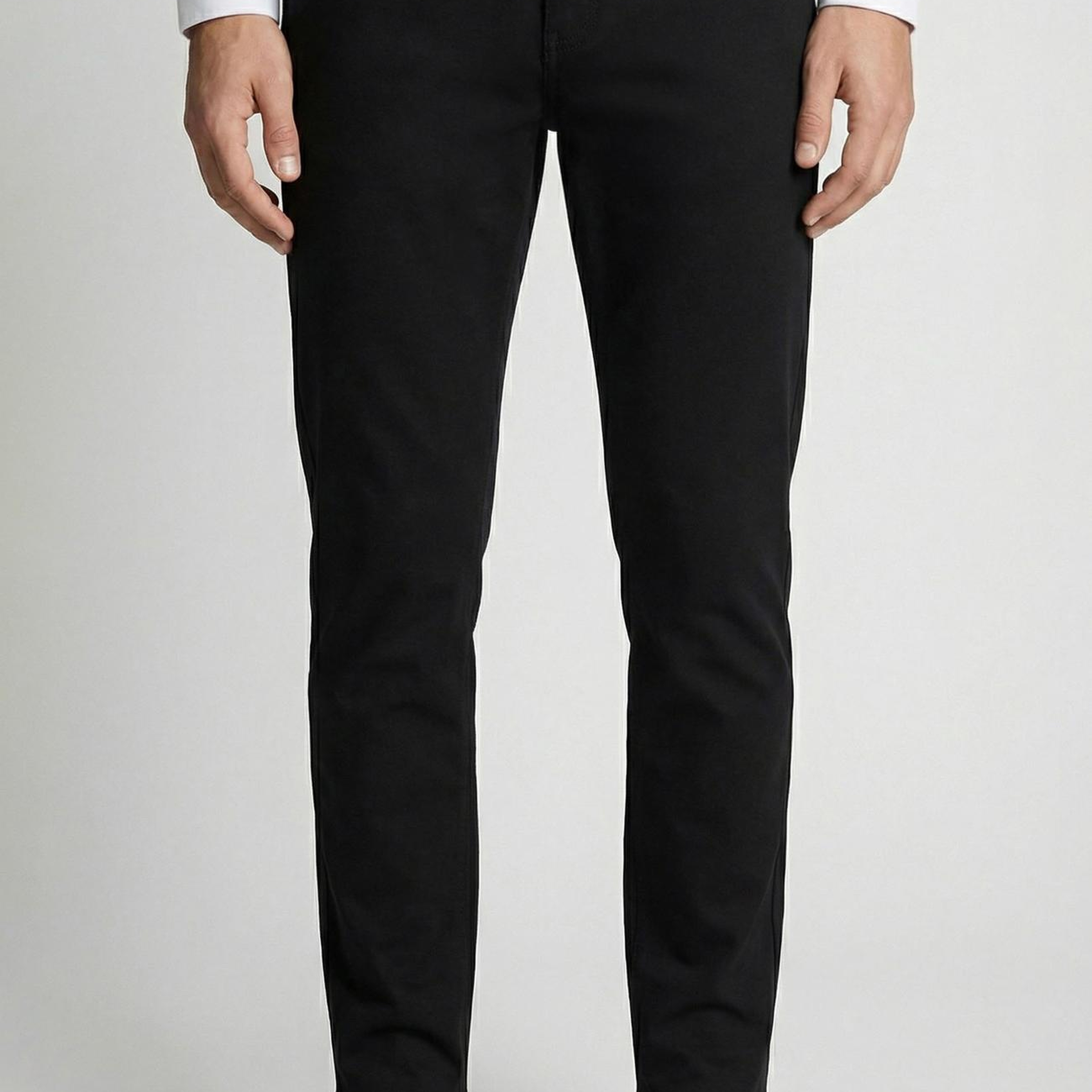 Network Erkek Slim Fit Siyah 5 Cep Dokuma Casual Pantolon