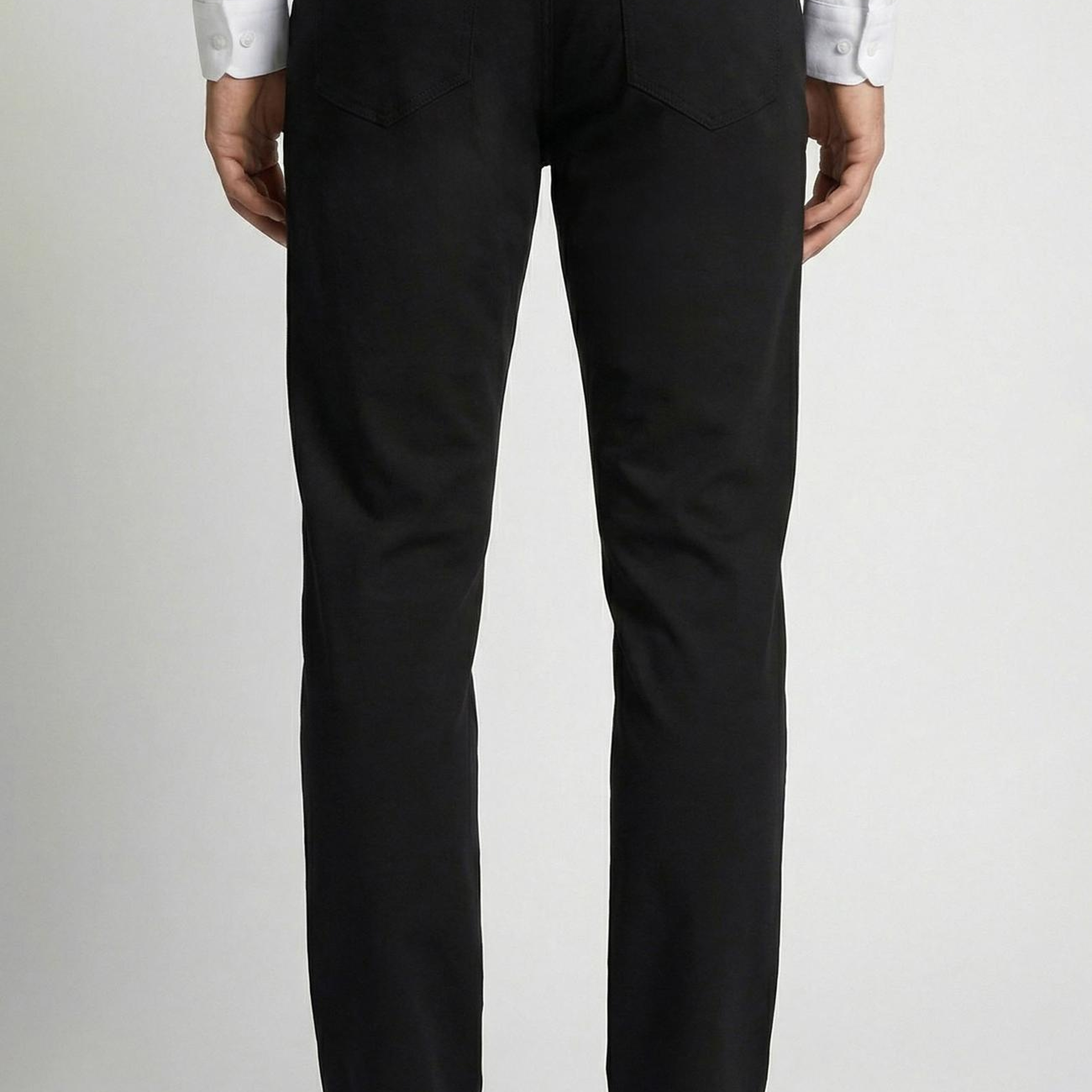 Network Erkek Slim Fit Siyah 5 Cep Dokuma Casual Pantolon