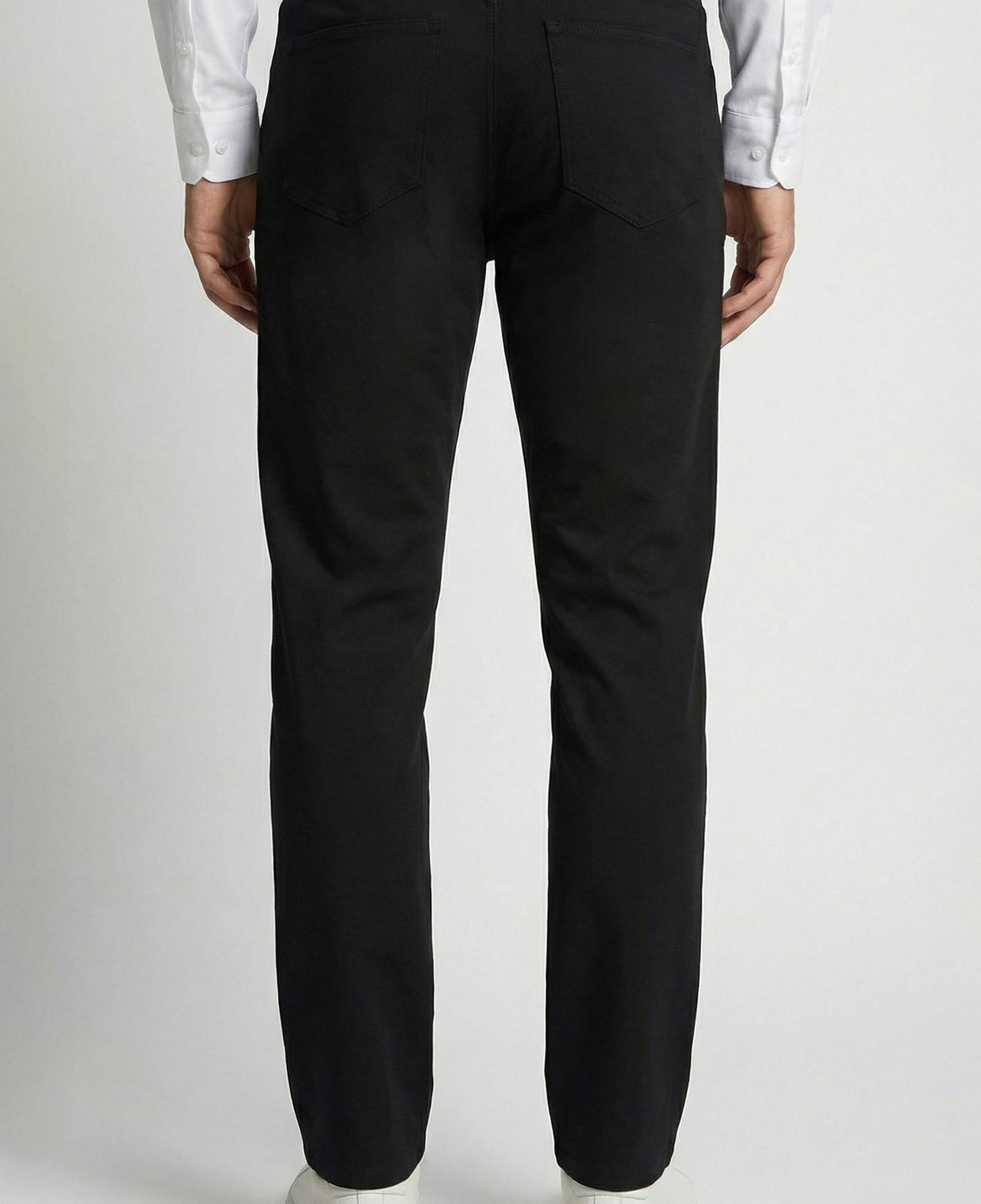 Network Erkek Slim Fit Siyah 5 Cep Dokuma Casual Pantolon