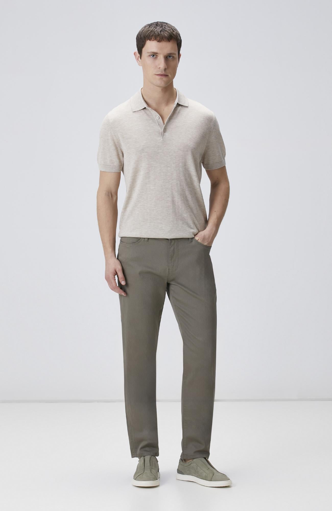 Network Erkek Açık Haki Non-Denim Casual Pantolon