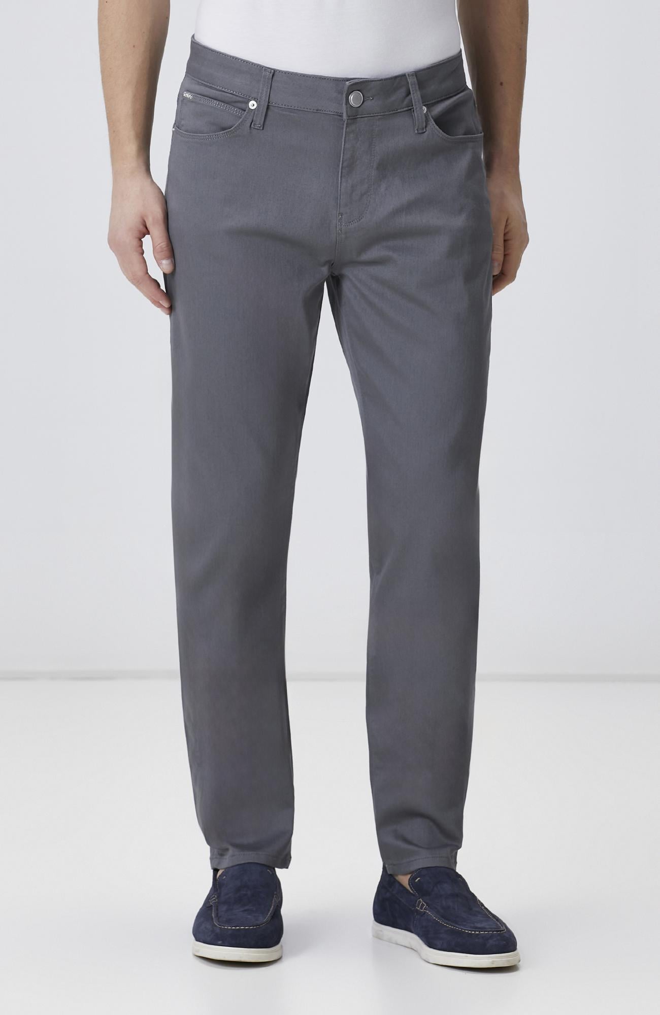 Network Erkek Gri Kemer İçi Lastikli Casual Pantolon