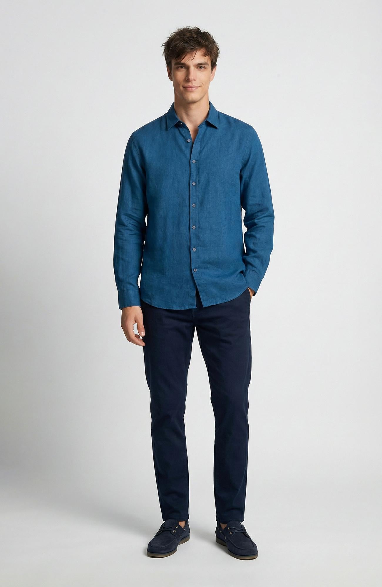 Network Erkek Lacivert Casual Pantolon