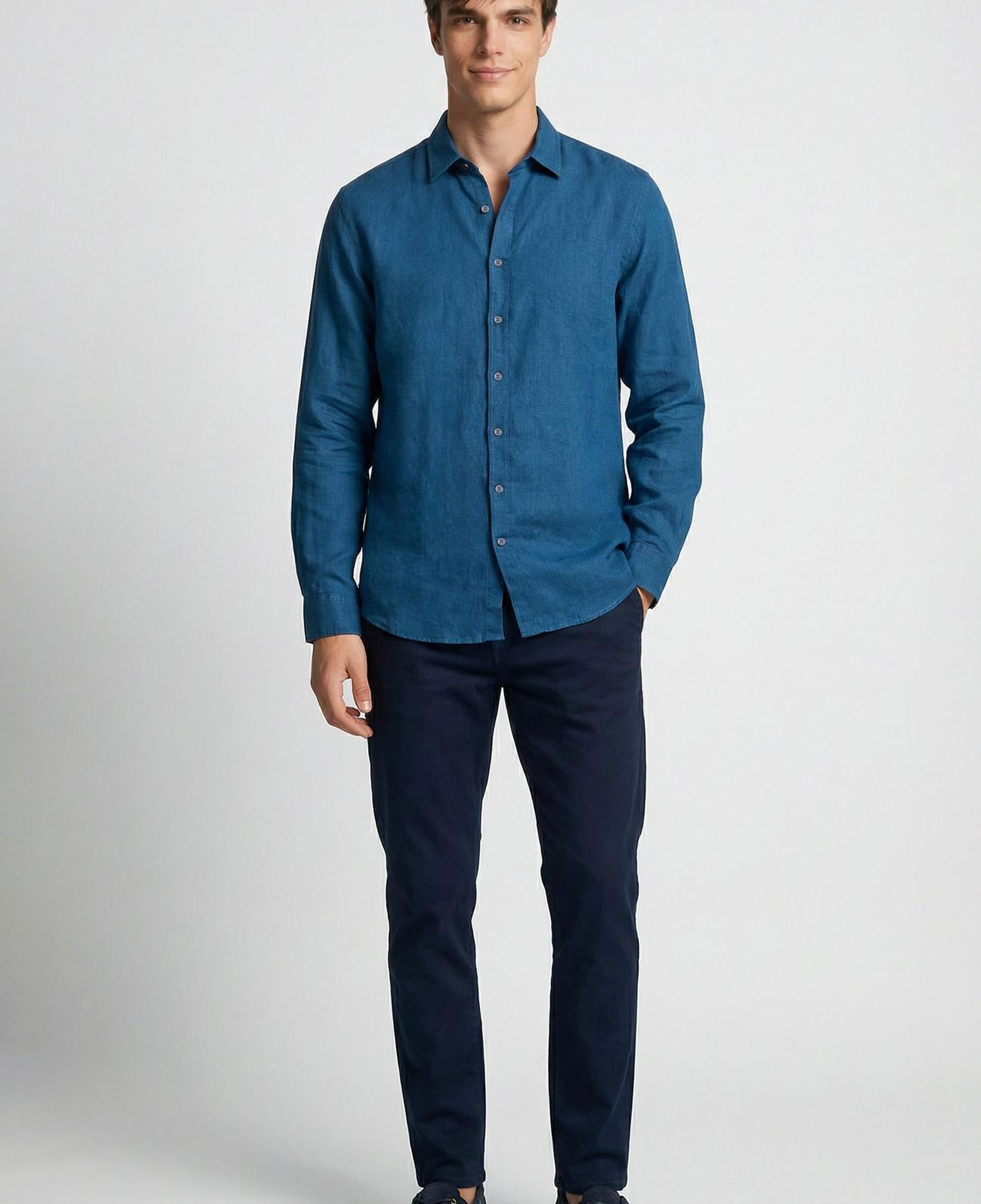 Network Erkek Lacivert Casual Pantolon