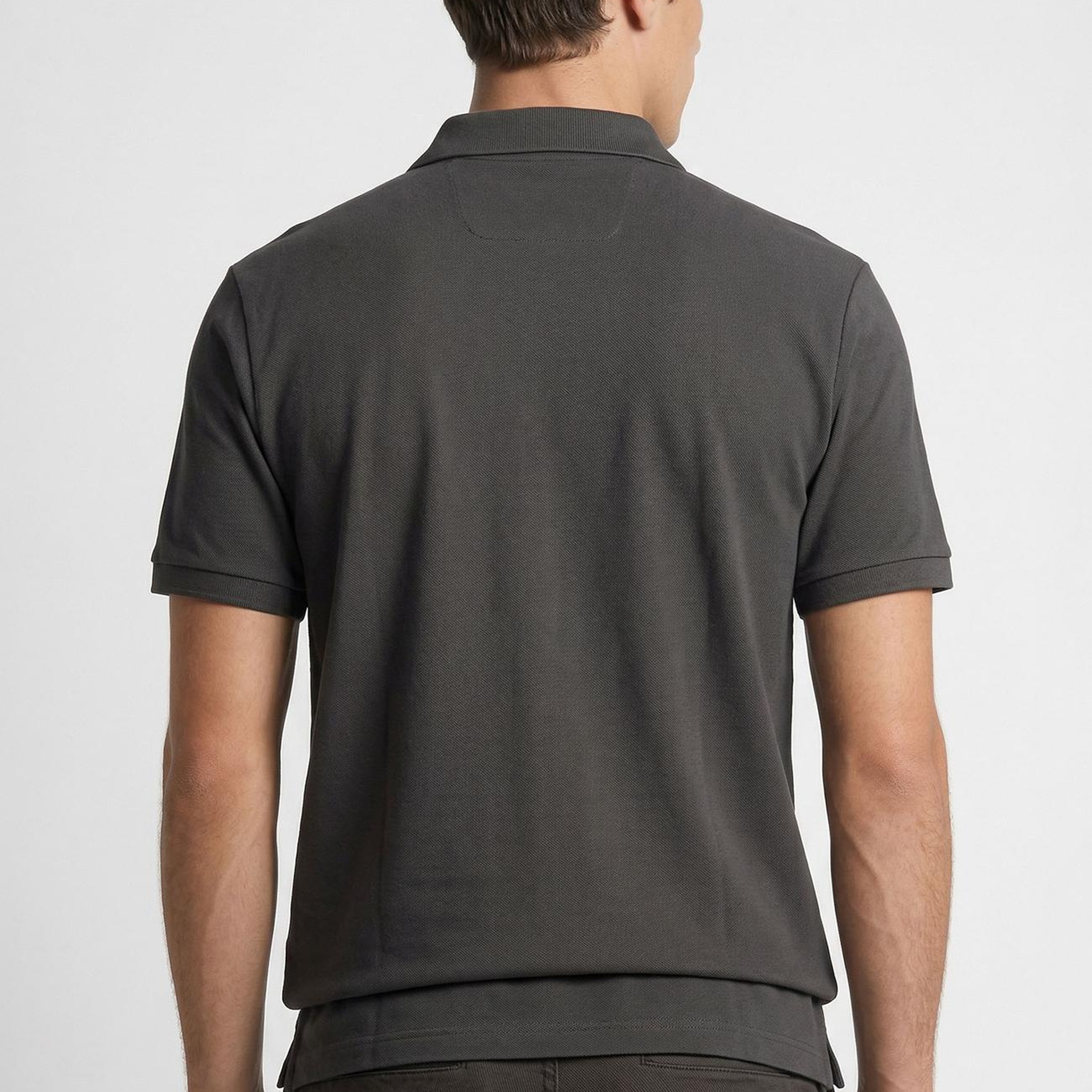 Network Erkek Haki Polo Yaka Pike T-shirt