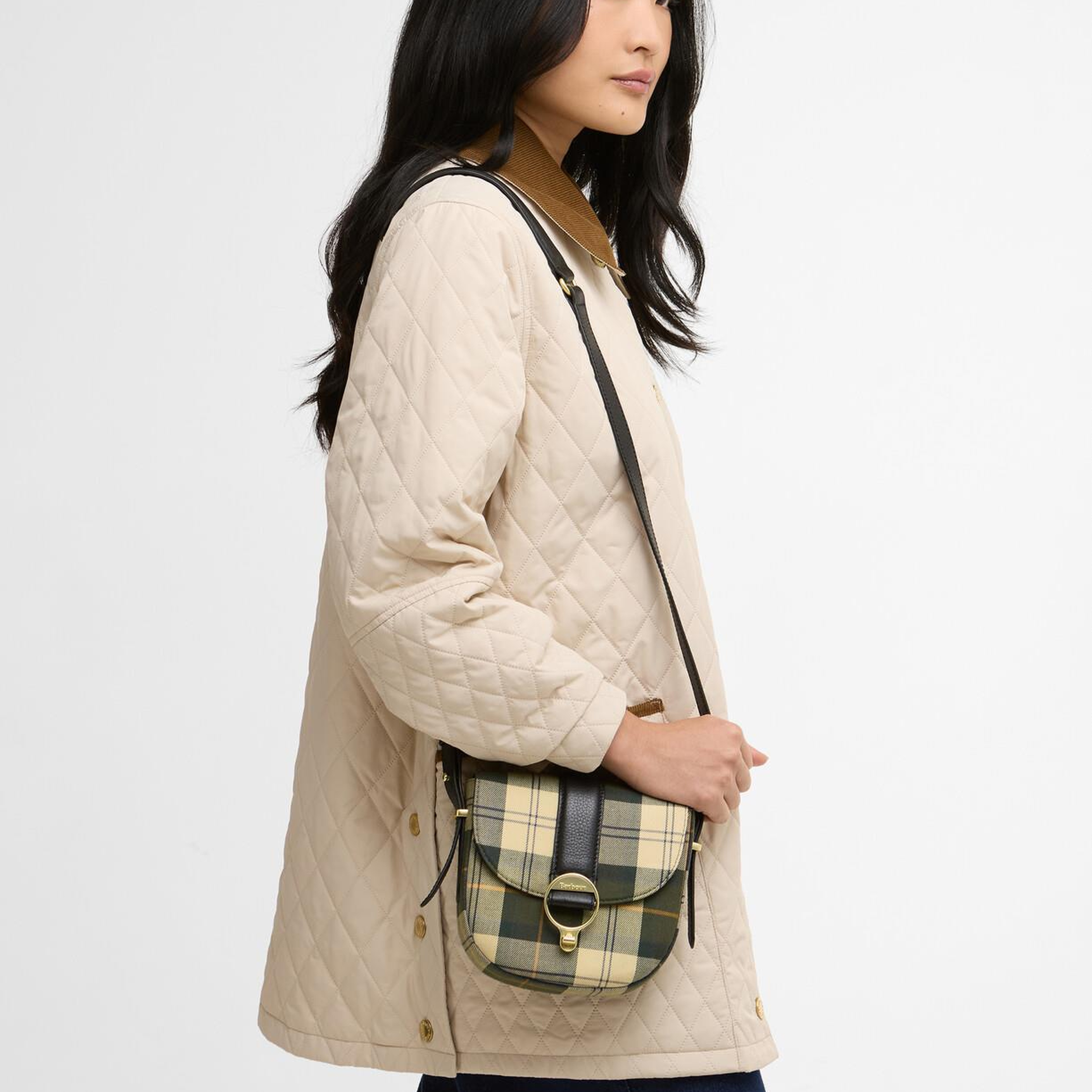 Barbour Elm Tartan Çapraz Çanta