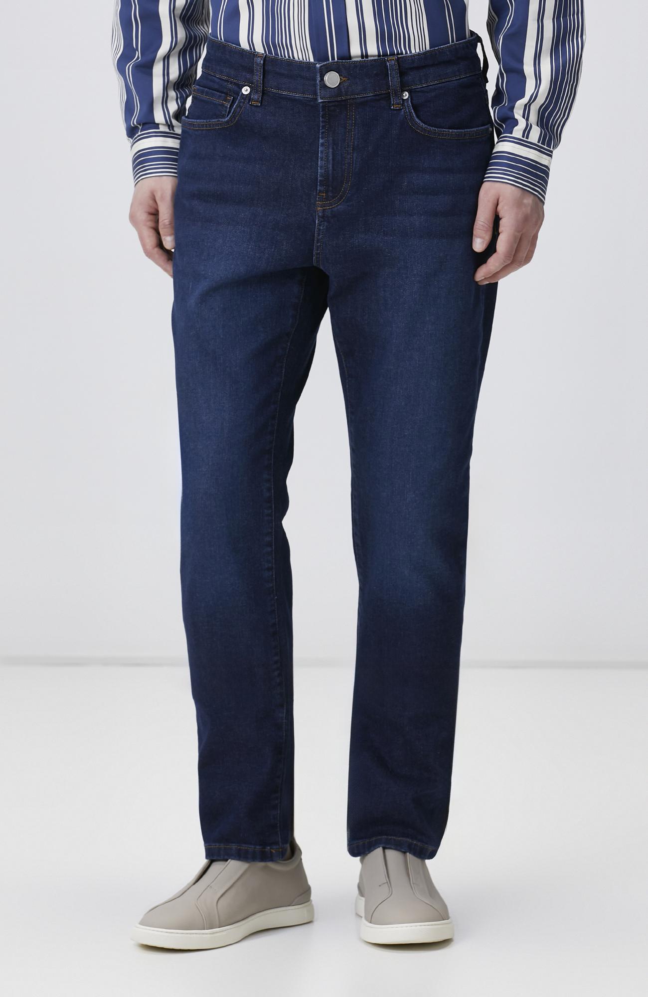 Network Erkek Lacivert Düz Paça Denim Pantolon