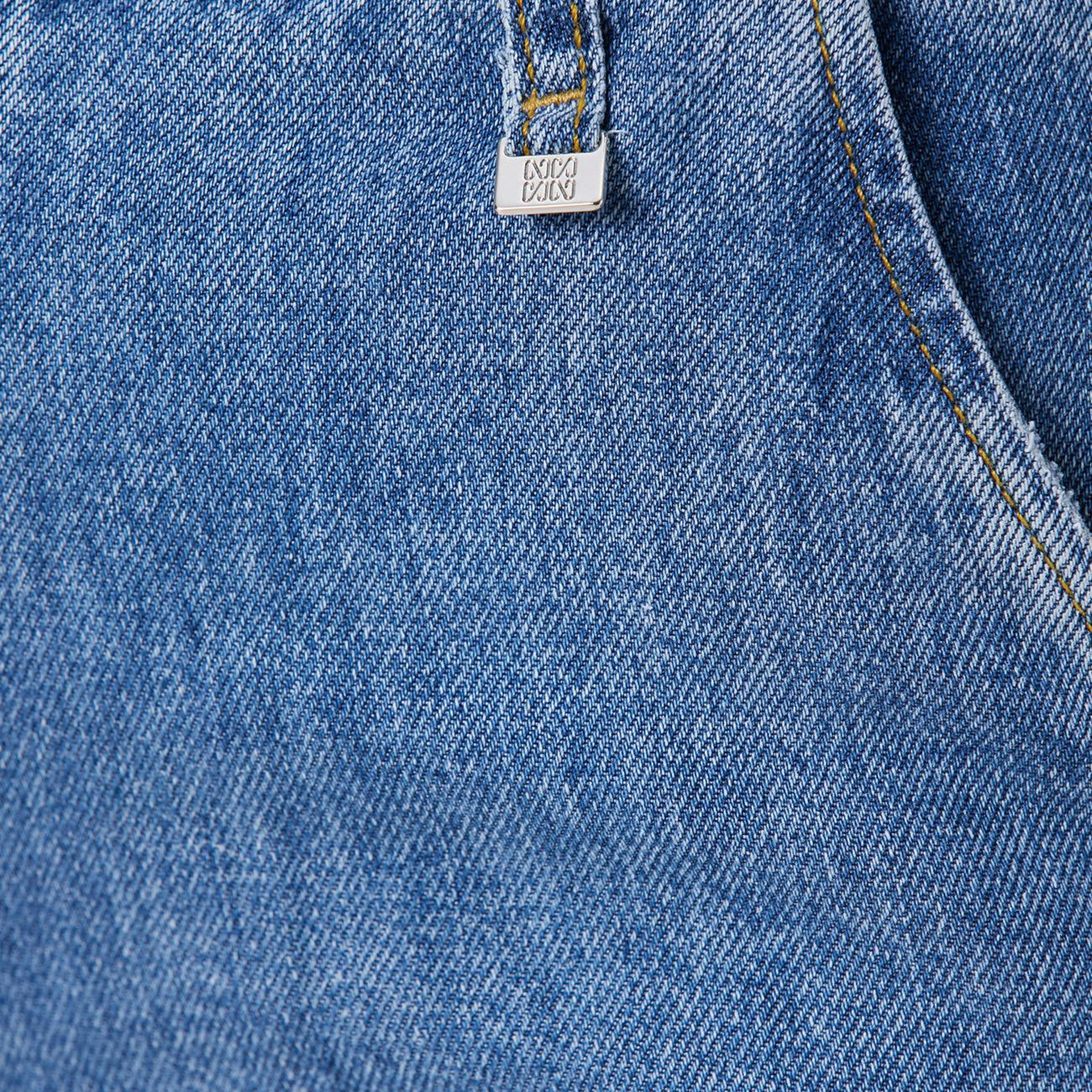 Network Kadın İndigo Mavi Wide Straight Tencel Denim Pantolon