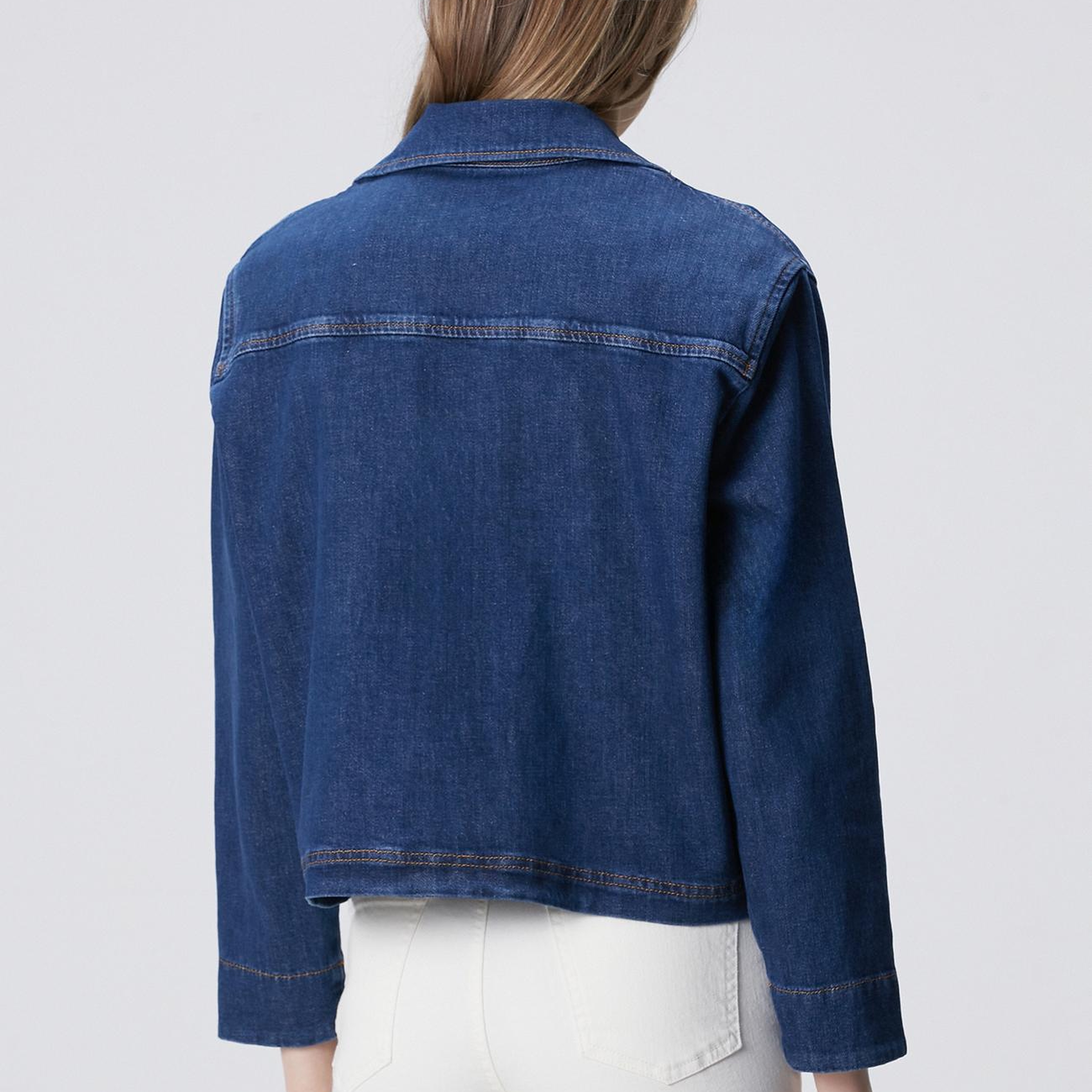Network Kadın Koyu Mavi İndigo Çıtçıt Kapatma Denim Ceket
