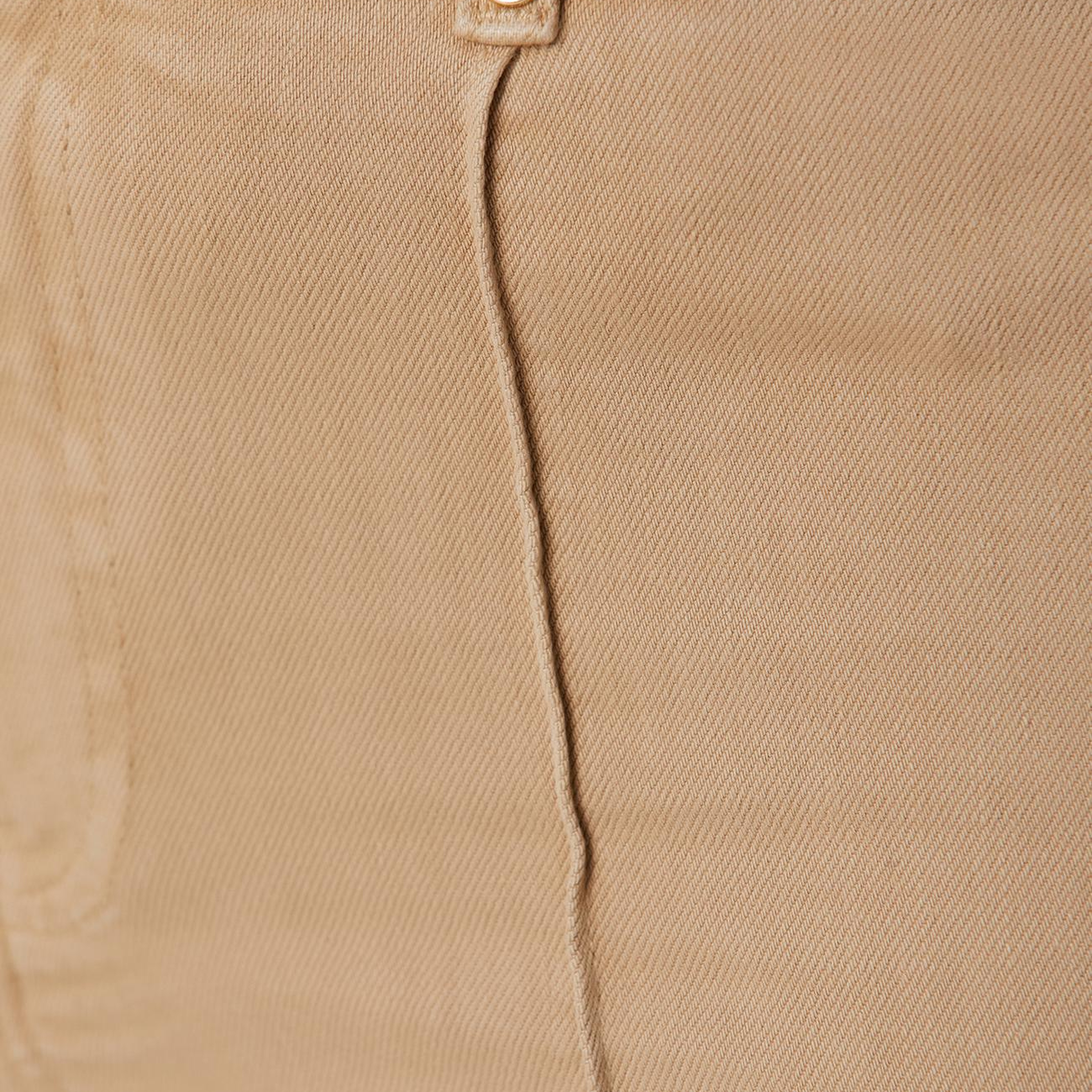 Network Kadın Bej Wide Straight Tencel Denim Pantolon