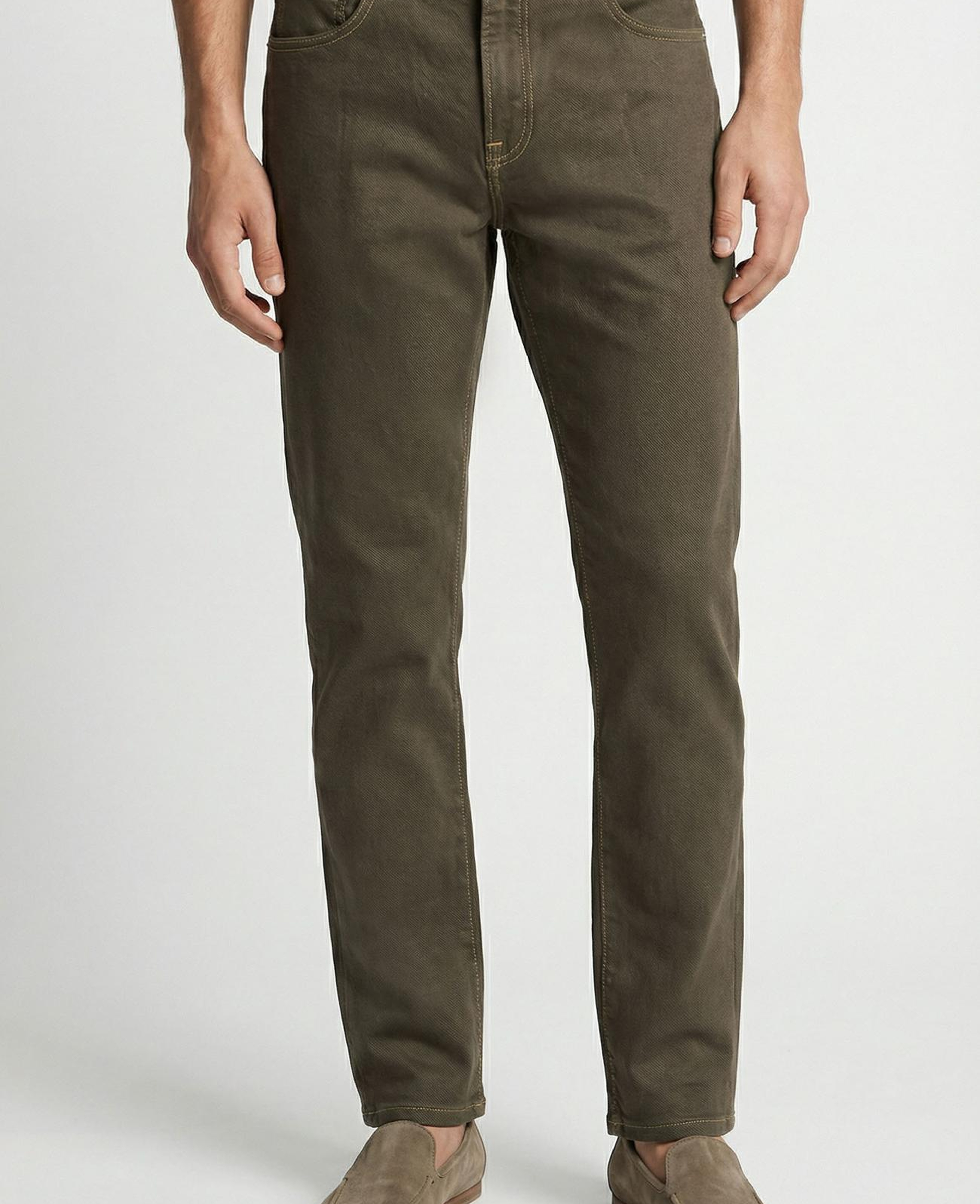 Network Erkek Haki Denim Pantolon