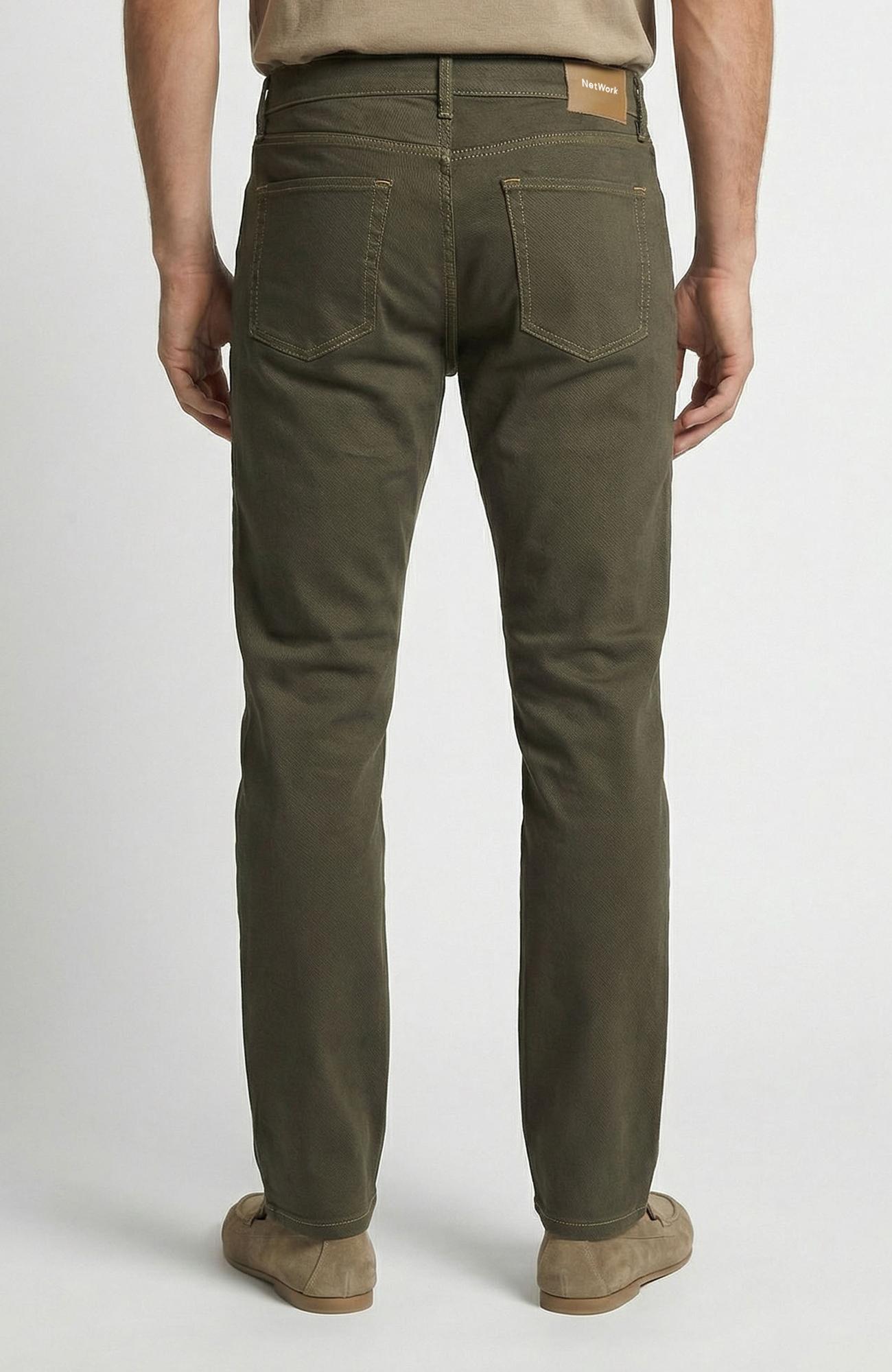 Network Erkek Haki Denim Pantolon