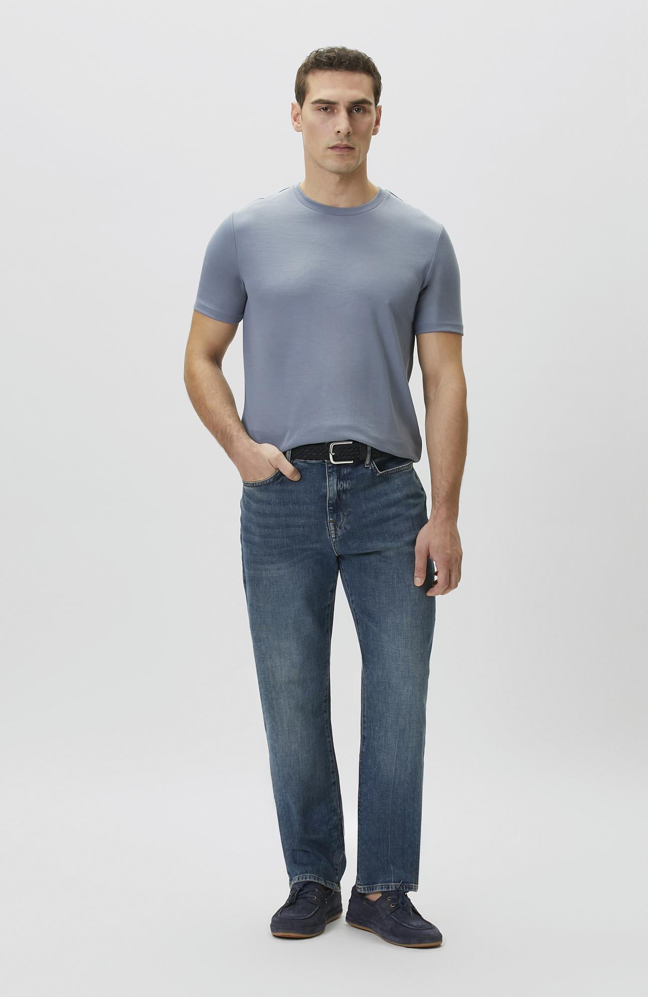 Network Erkek Mavi Denim Pantolon