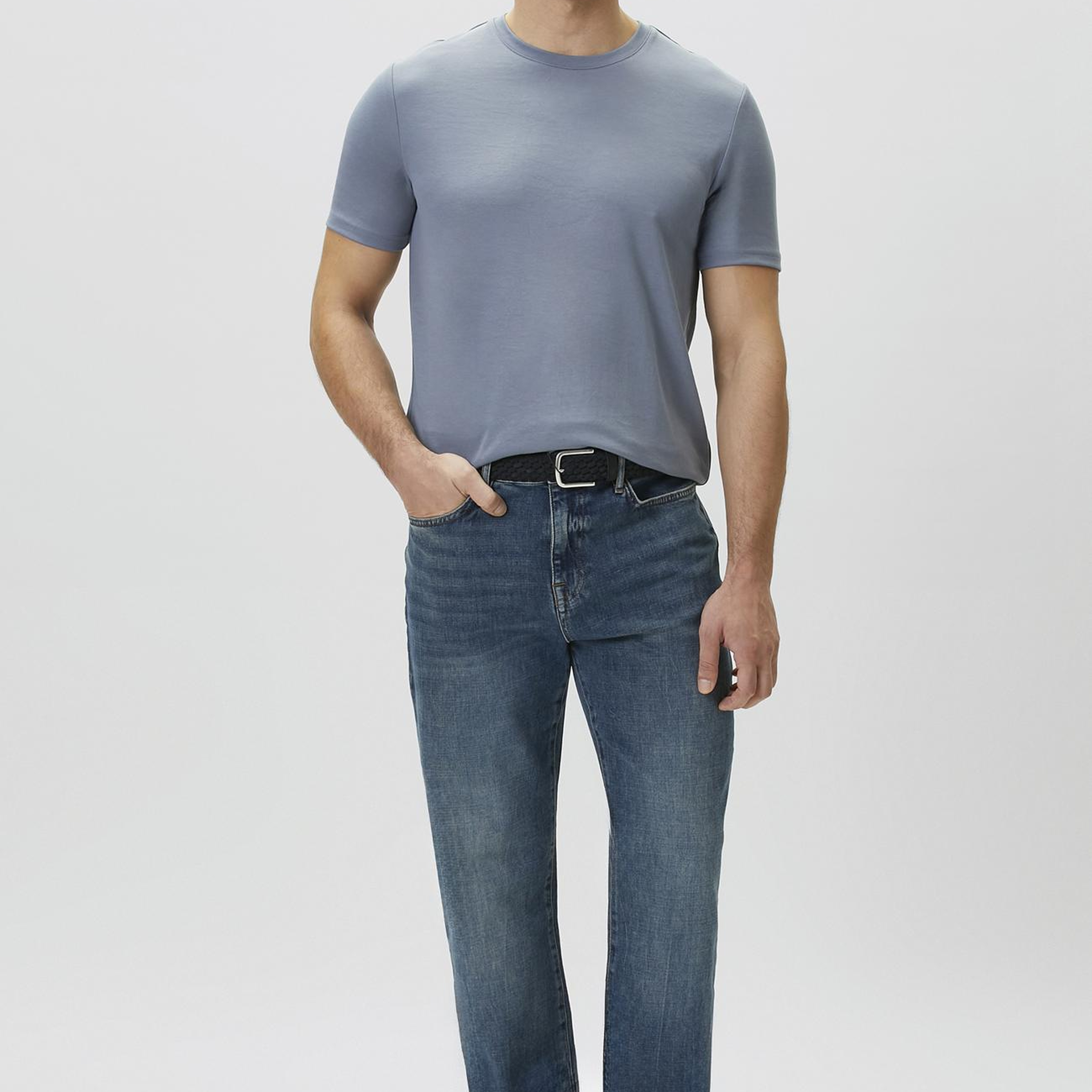 Network Erkek Mavi Denim Pantolon