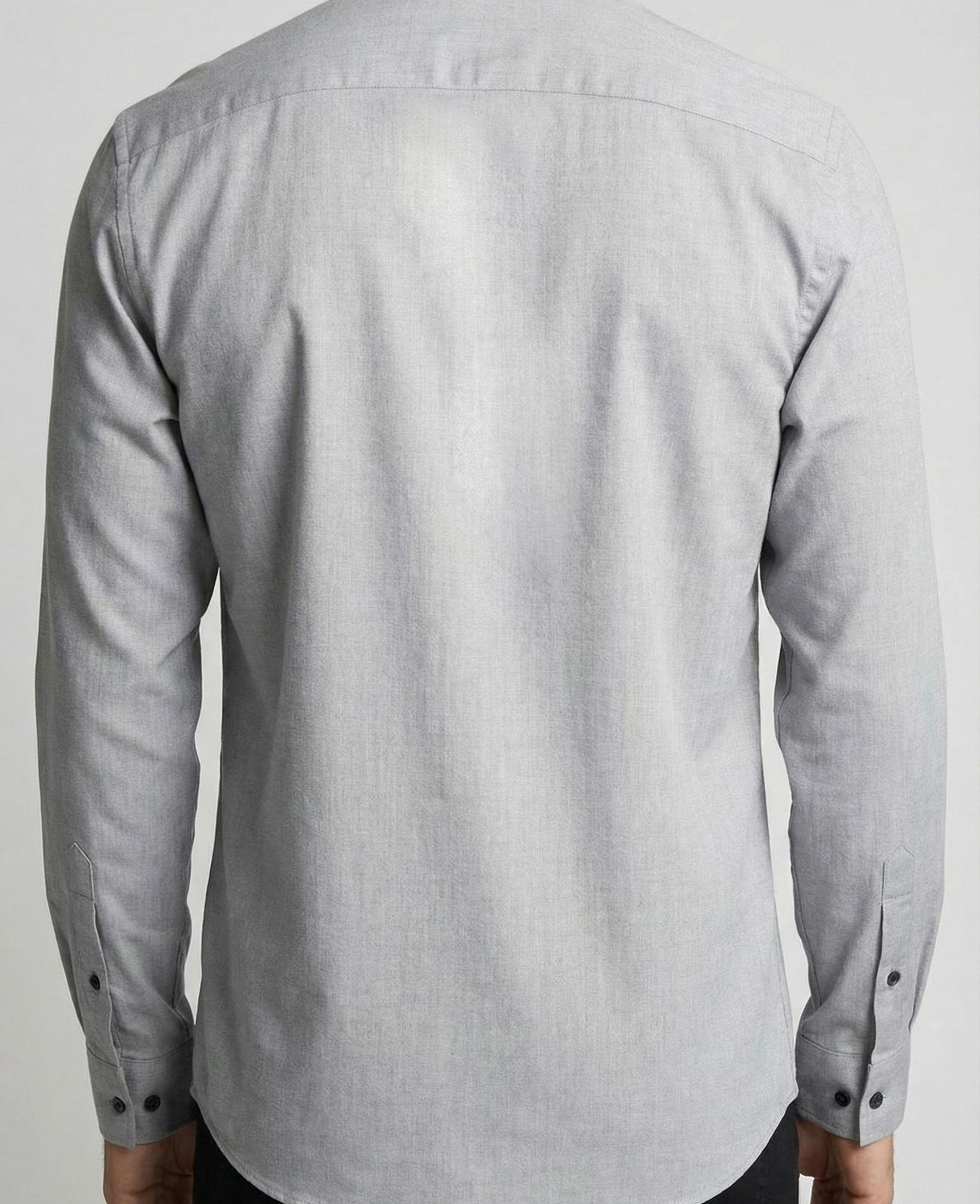 Network Erkek Slim Fit Siyah Oxford Gömlek