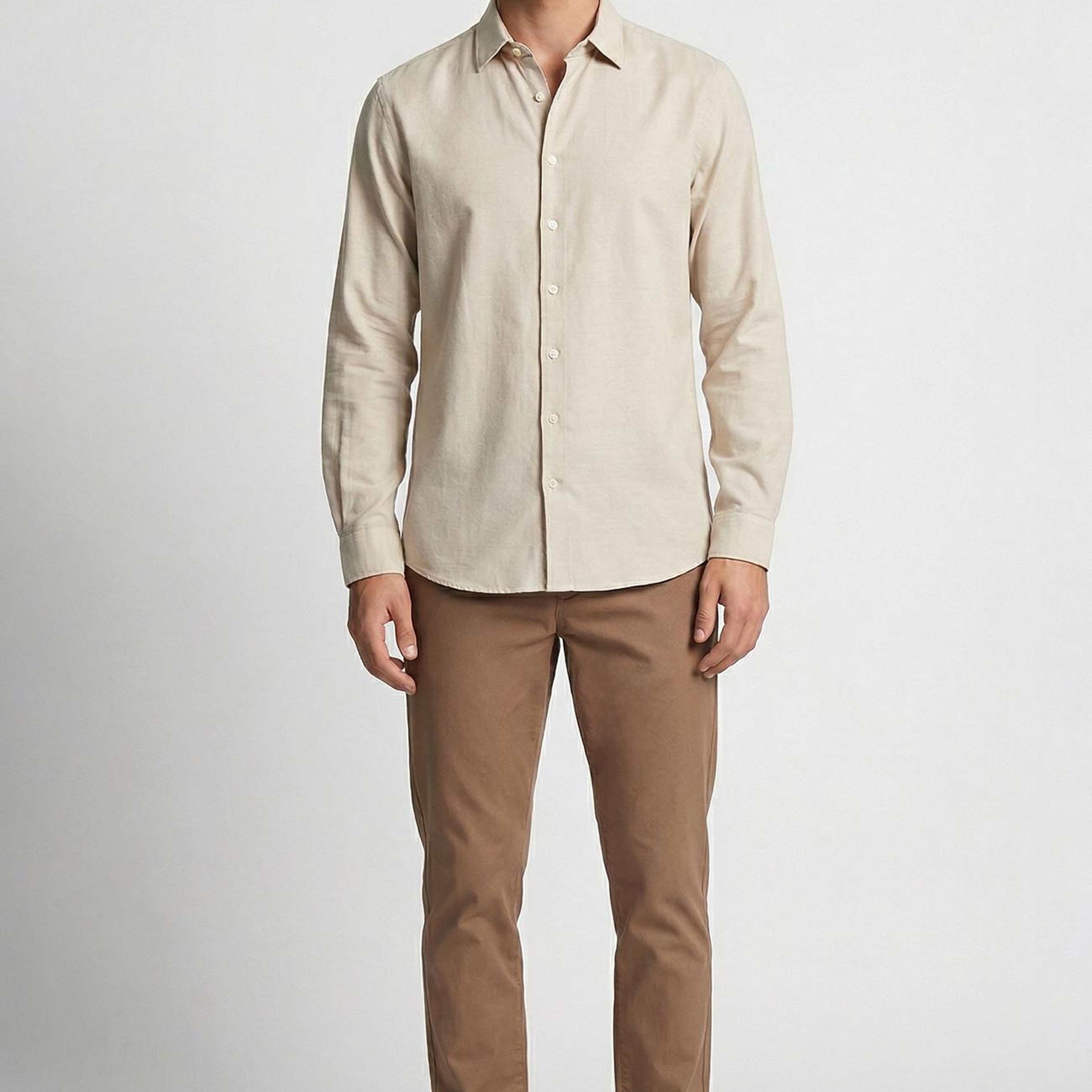 Network Erkek Vizon Slim Fit Diyagonal Chino Pantolon