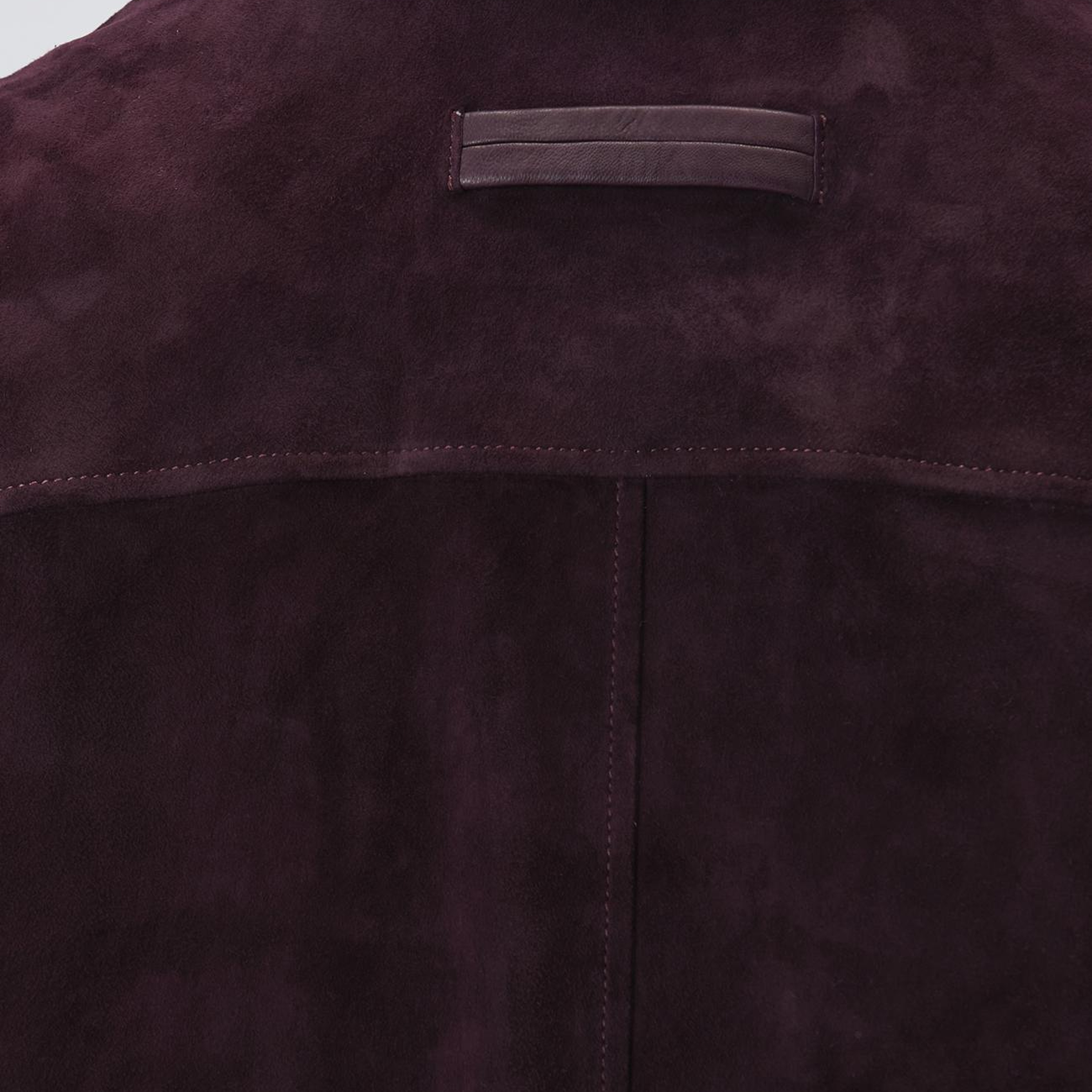 Network Erkek Bordo Çıtçıtlı Süet Deri Mont