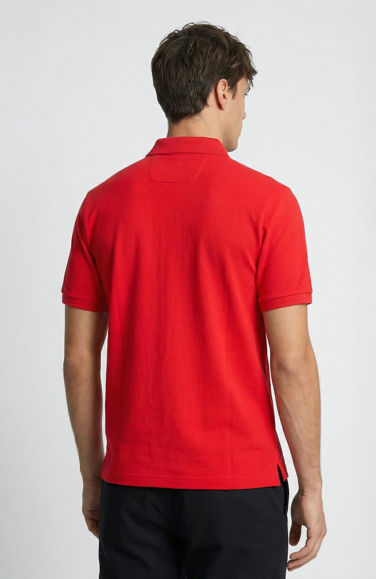 Network Erkek Kırmızı Polo Yaka Pike T-shirt