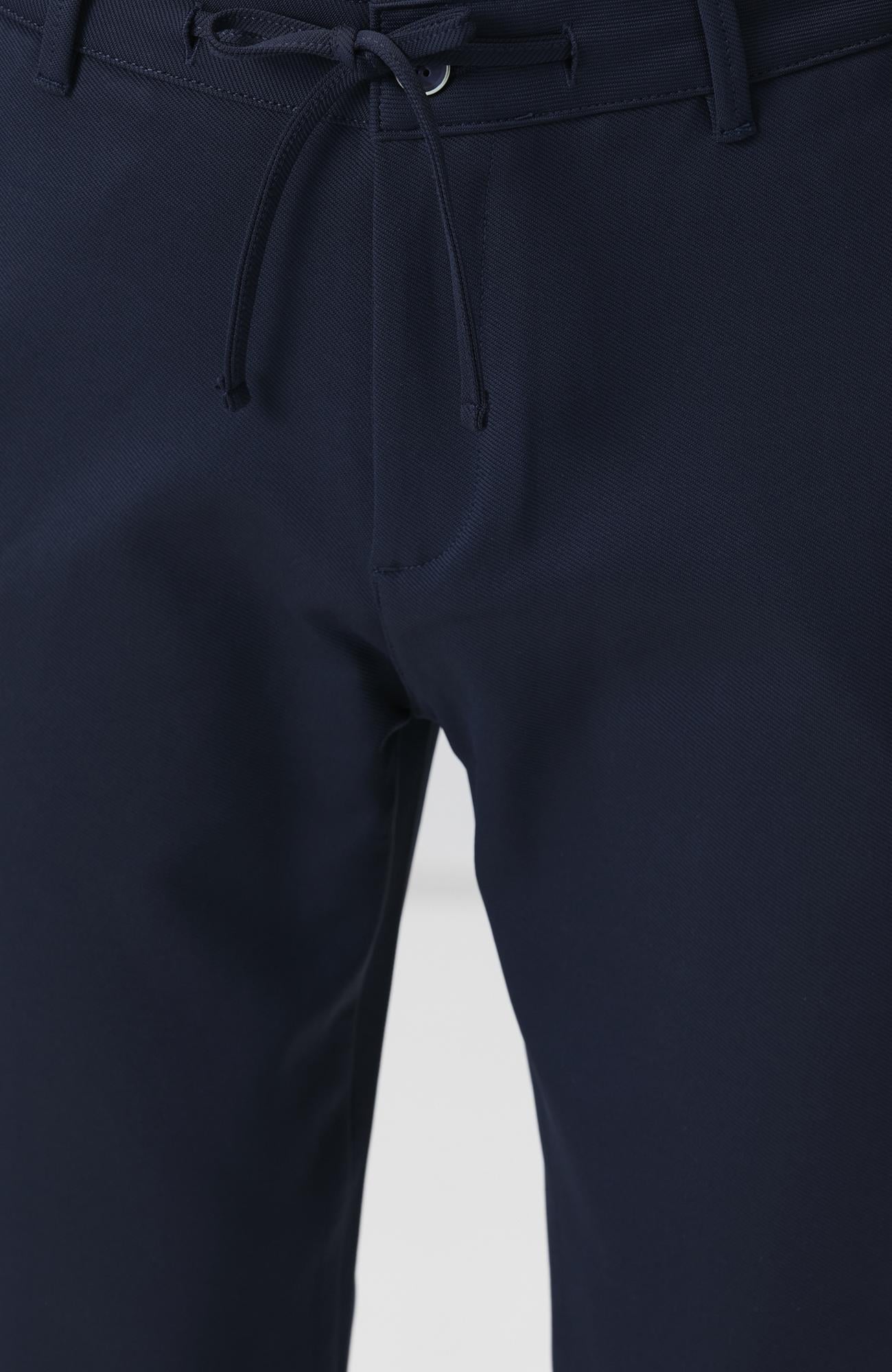Network Erkek Lacivert Duble Paça Diyagonal Örme Jogger Pantolon