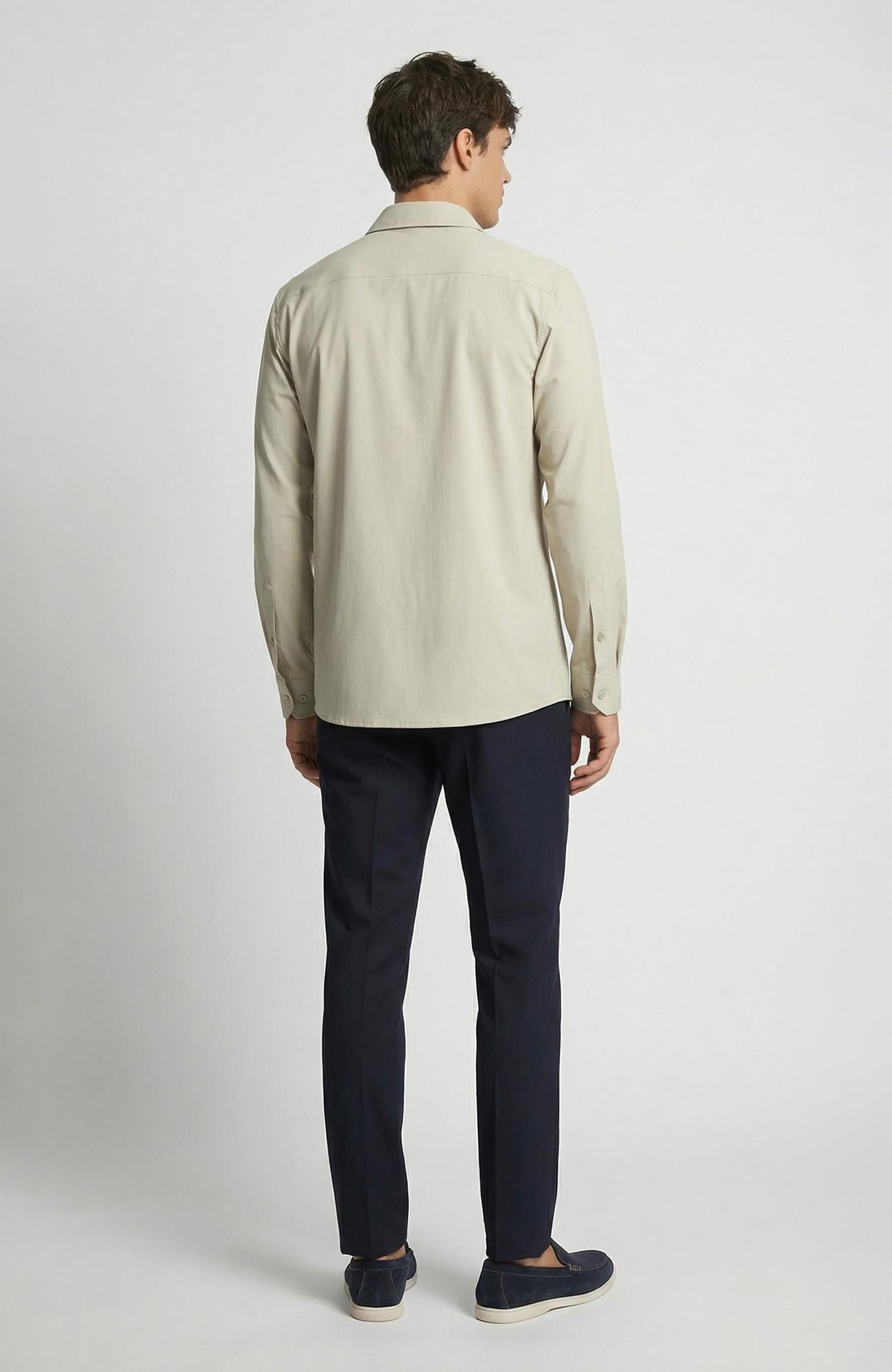Network Erkek Vizon Uzun Kollu Teknik Örme Gömlek