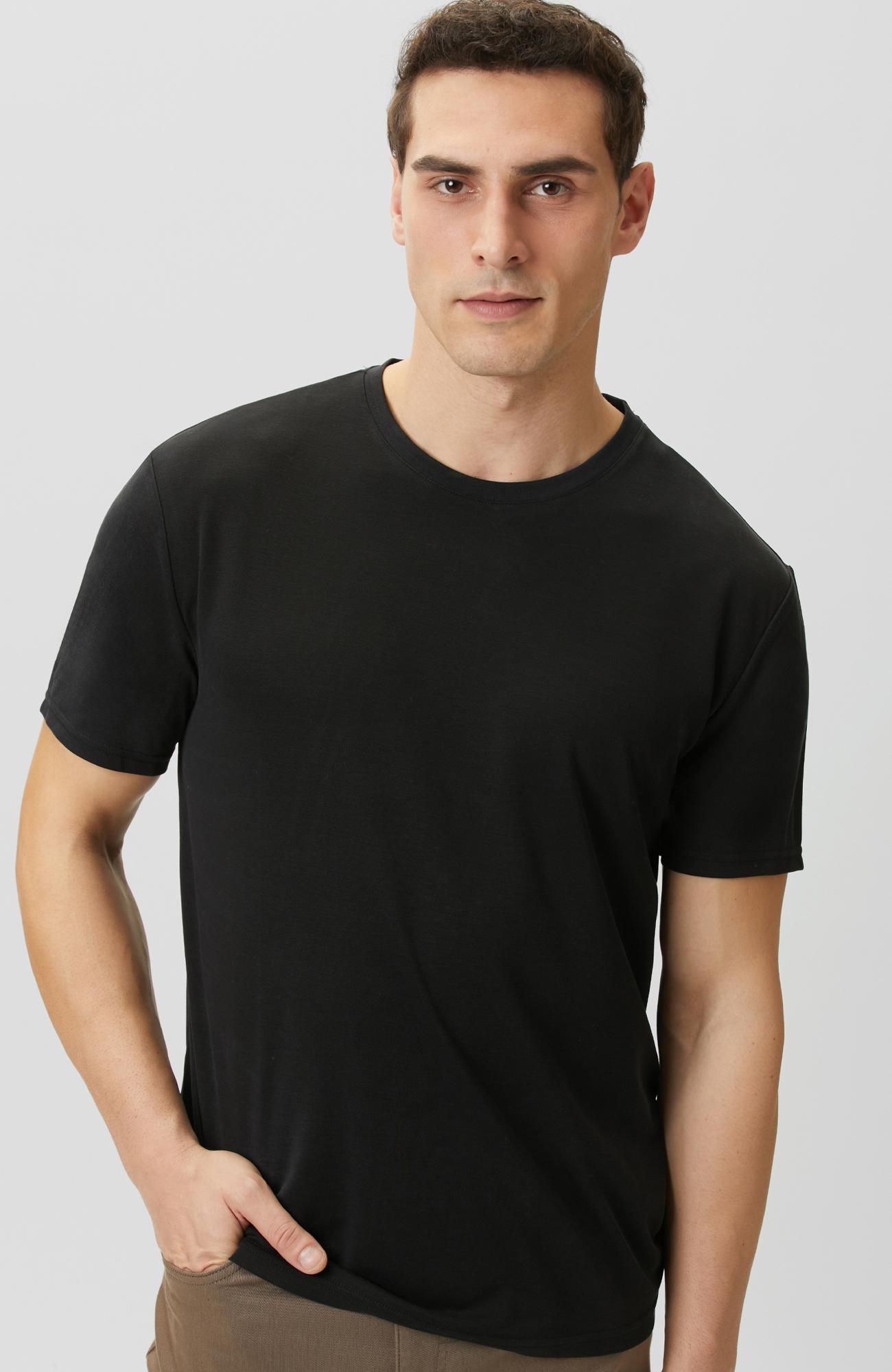 Network Erkek Siyah Basic Pike T-shirt