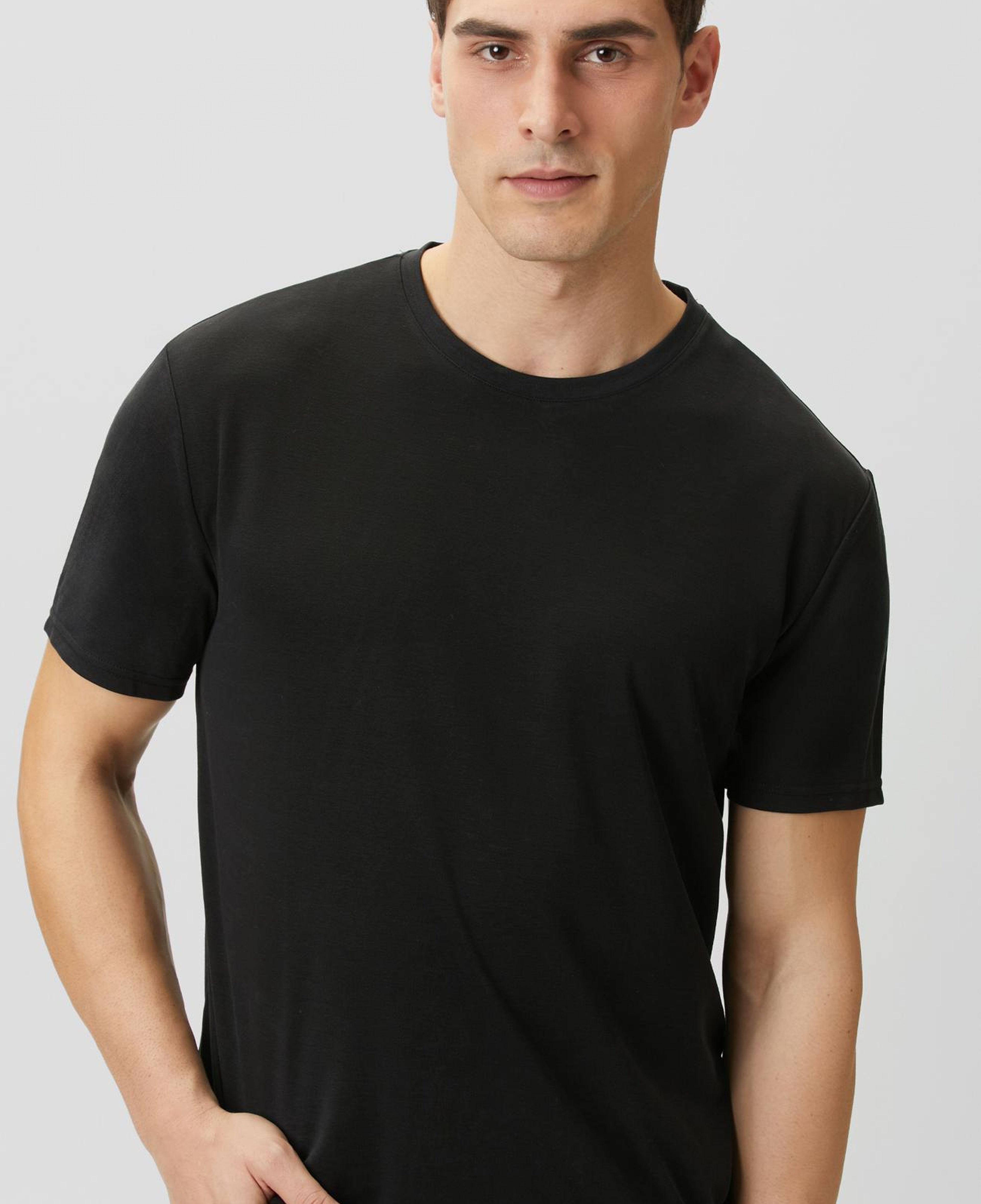 Network Erkek Siyah Basic Pike T-shirt