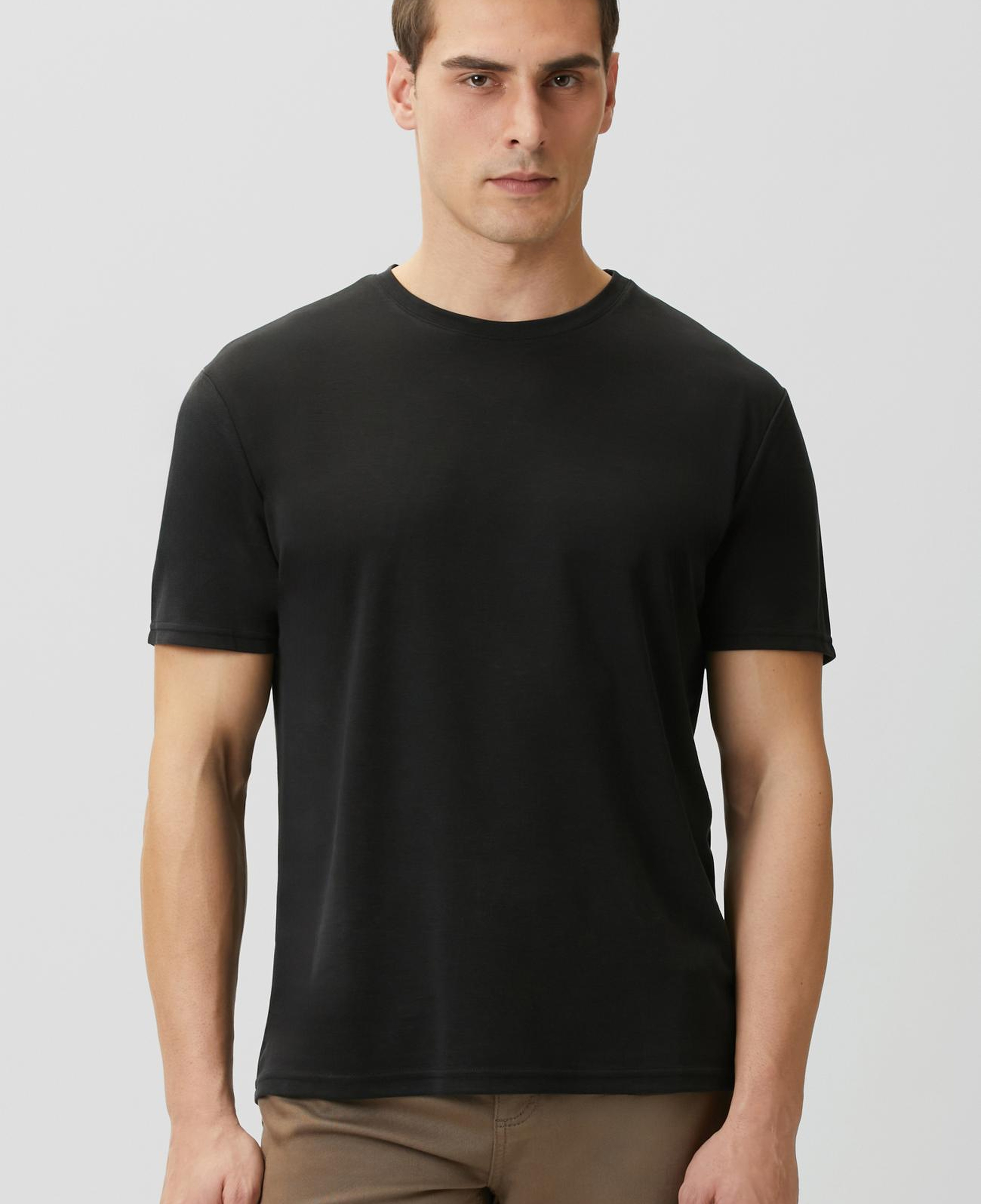 Network Erkek Siyah Basic Pike T-shirt