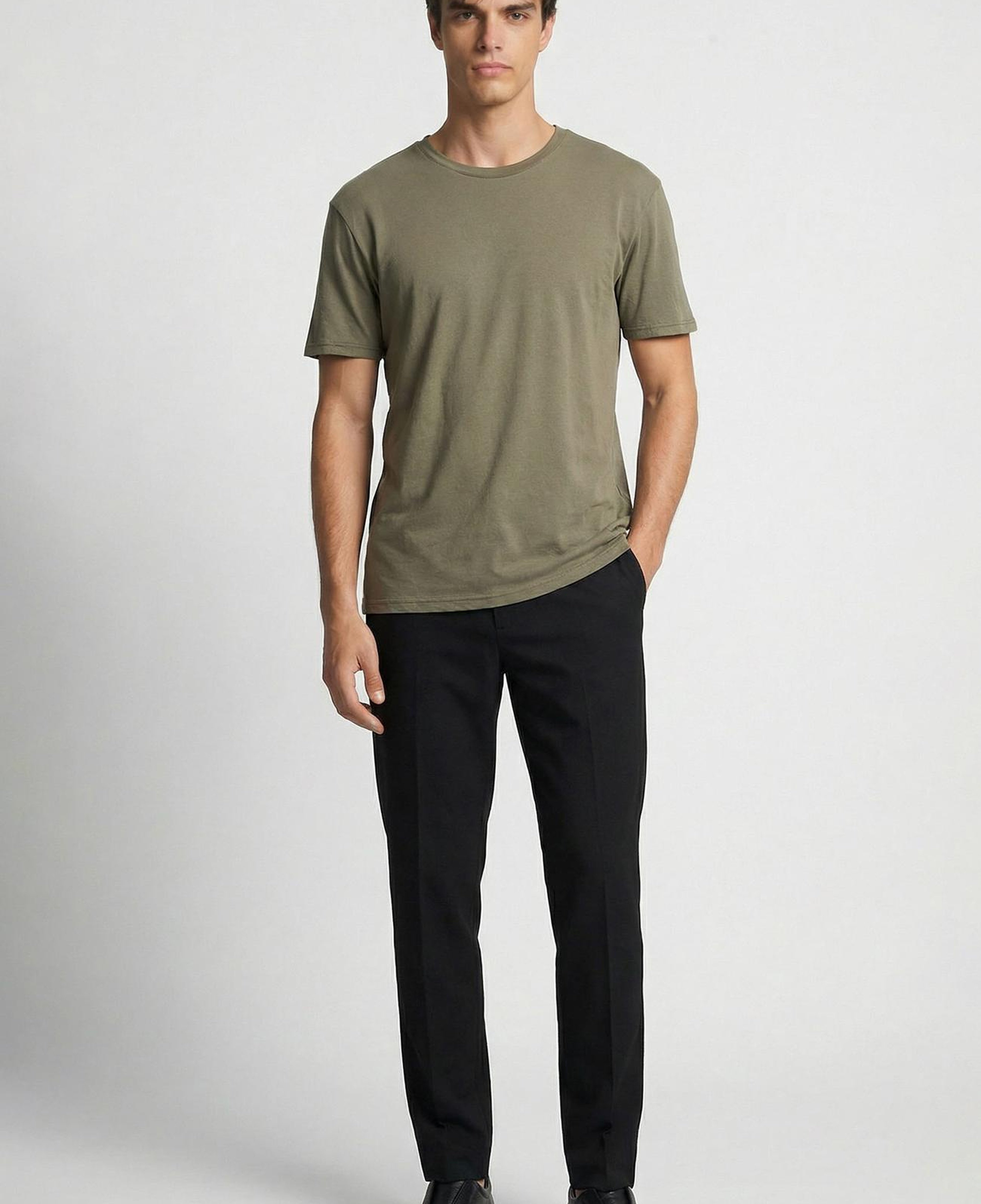 Network Erkek Haki Basic Pike T-shirt