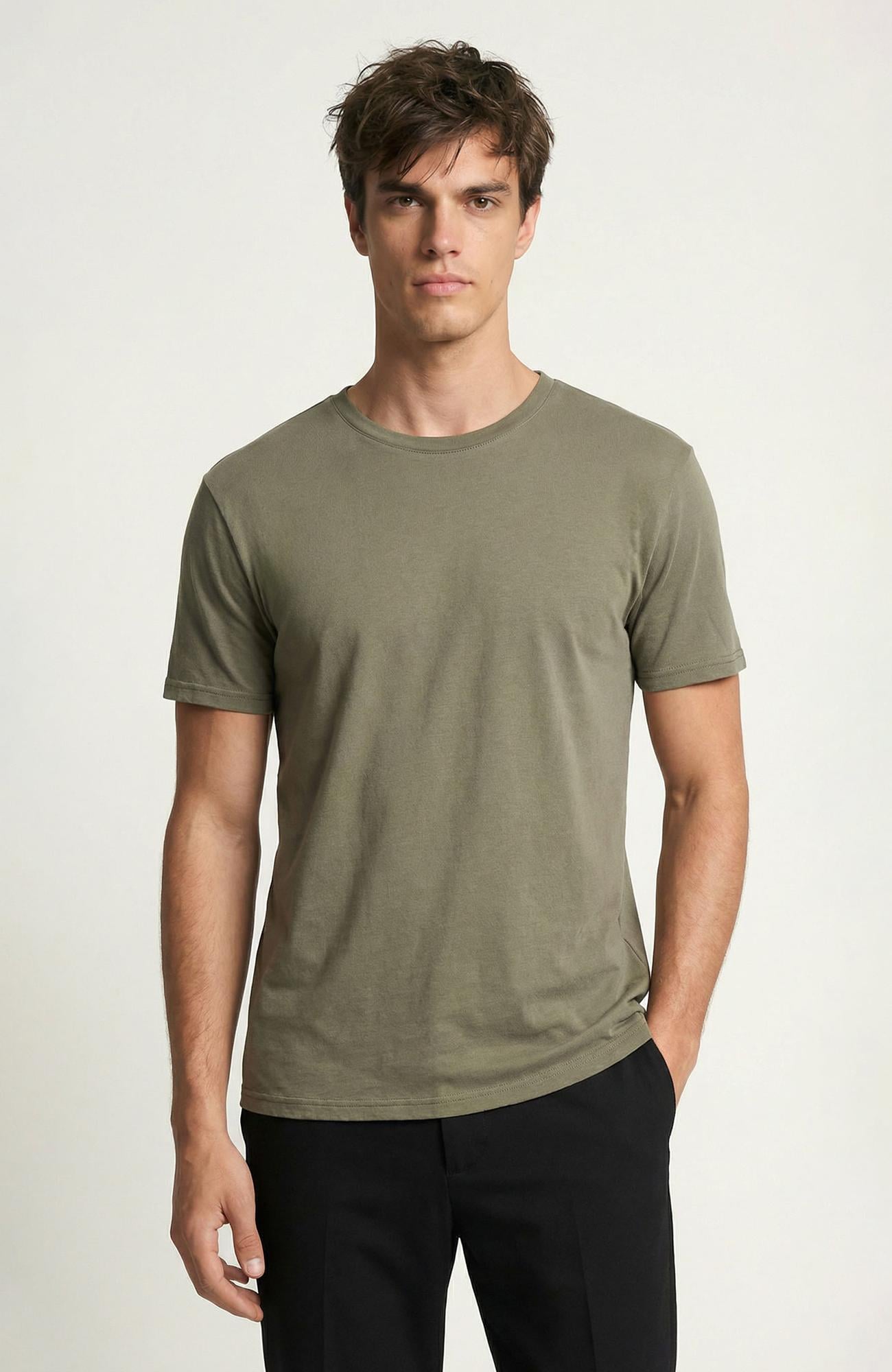 Network Erkek Haki Basic Pike T-shirt