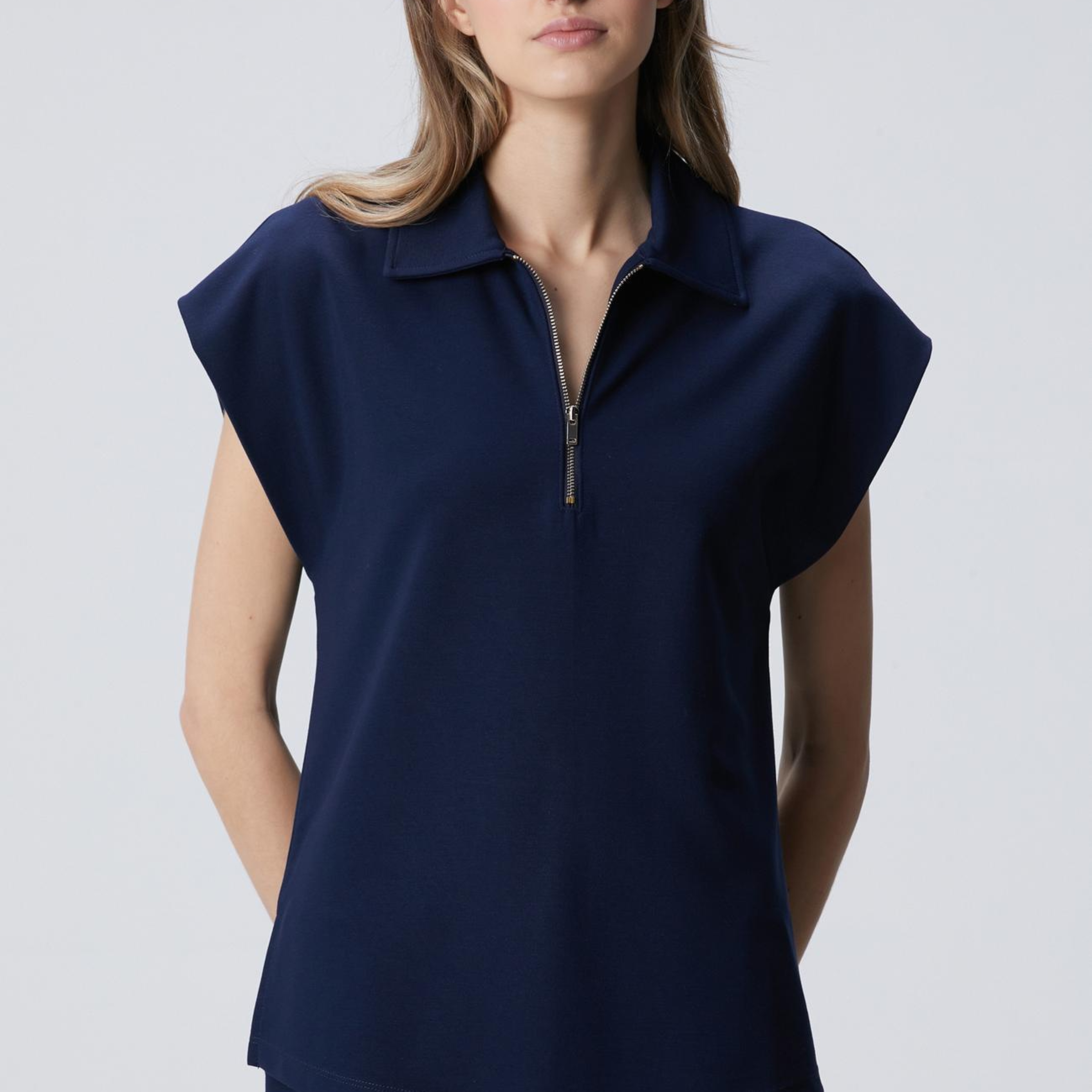 Network Kadın Lacivert Modal Karışımlı Sweatshirt