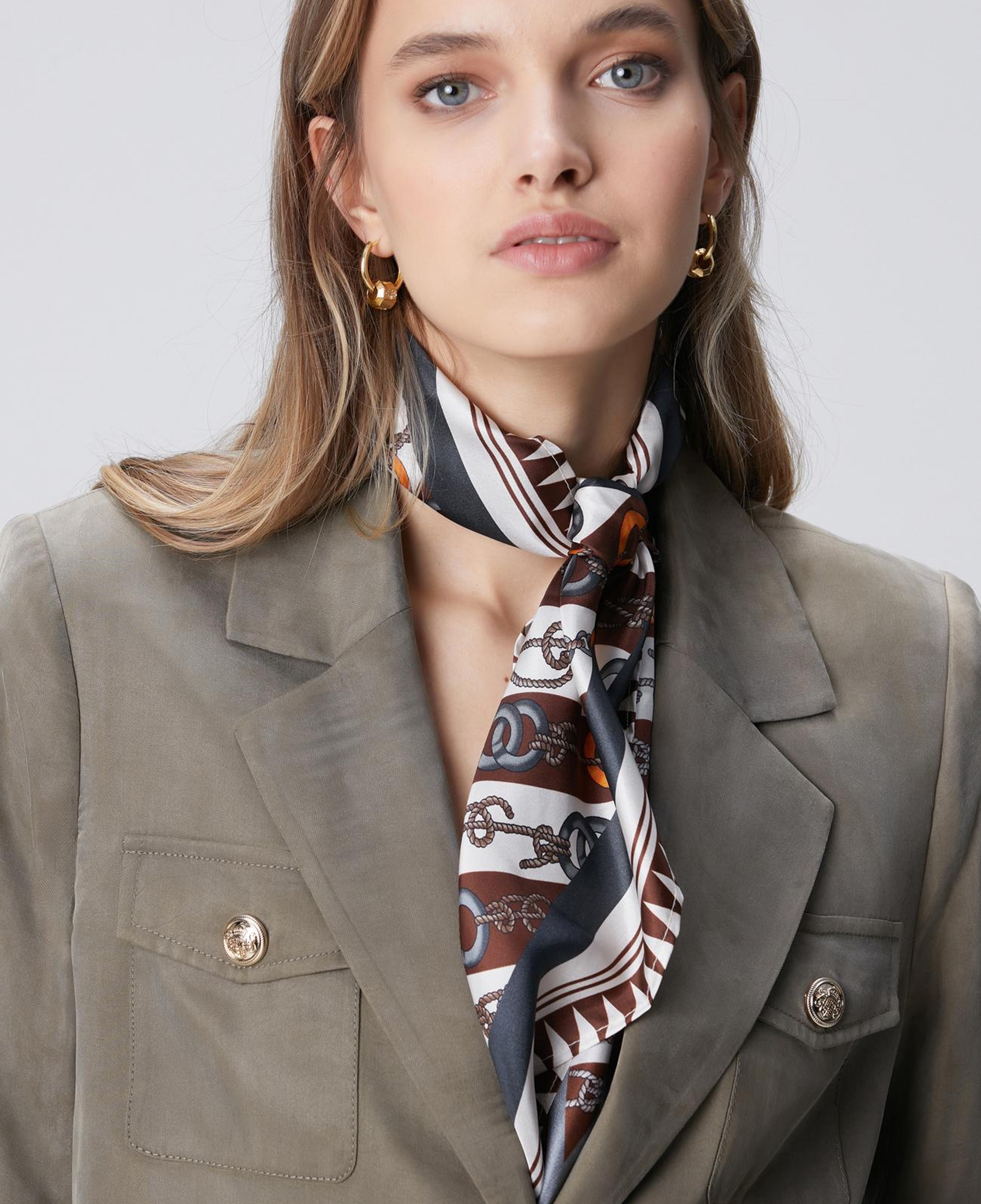 Network Kadın Haki Cupro Blazer Ceket