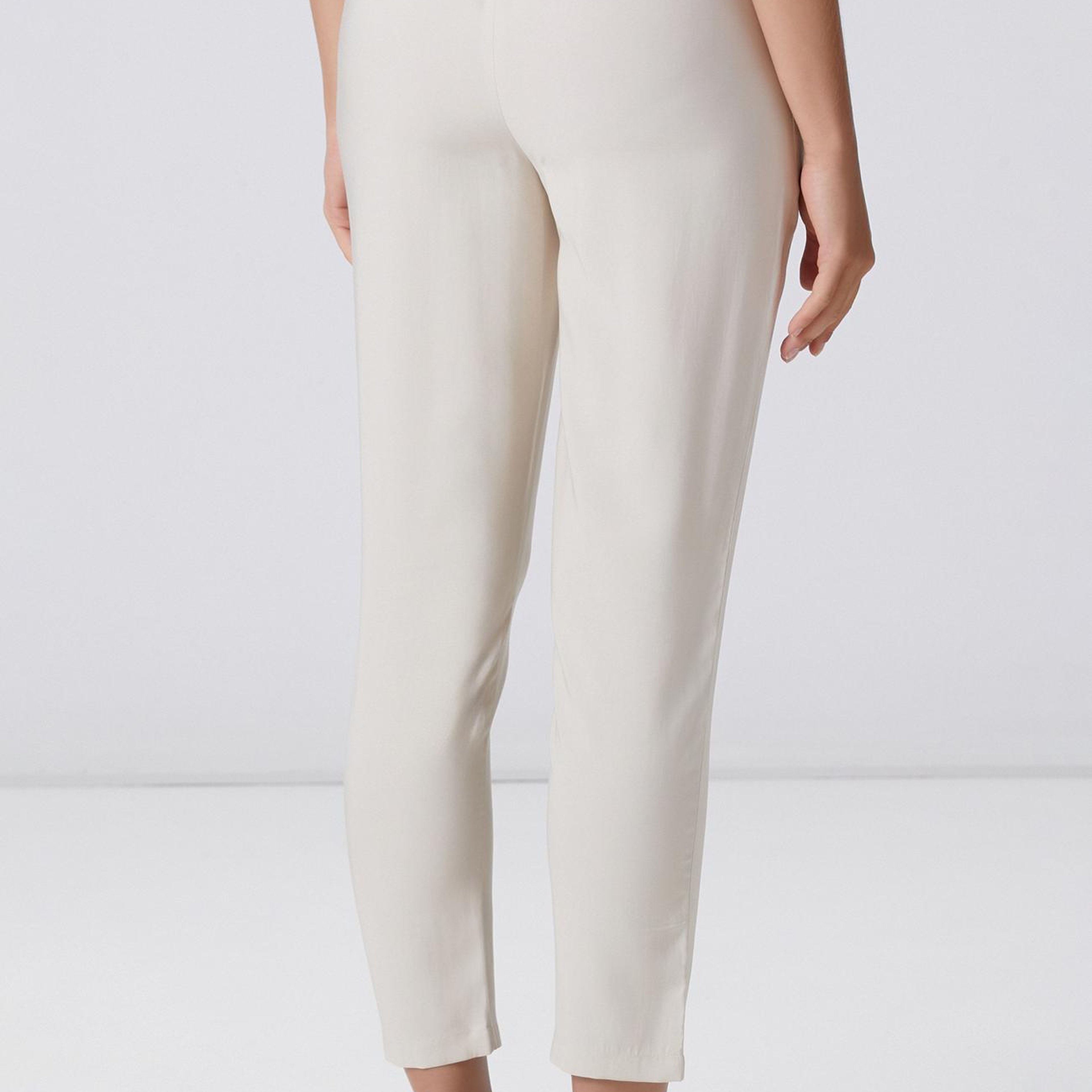 Network Kadın Bej Diyagonal Basic Jogger Pantolon