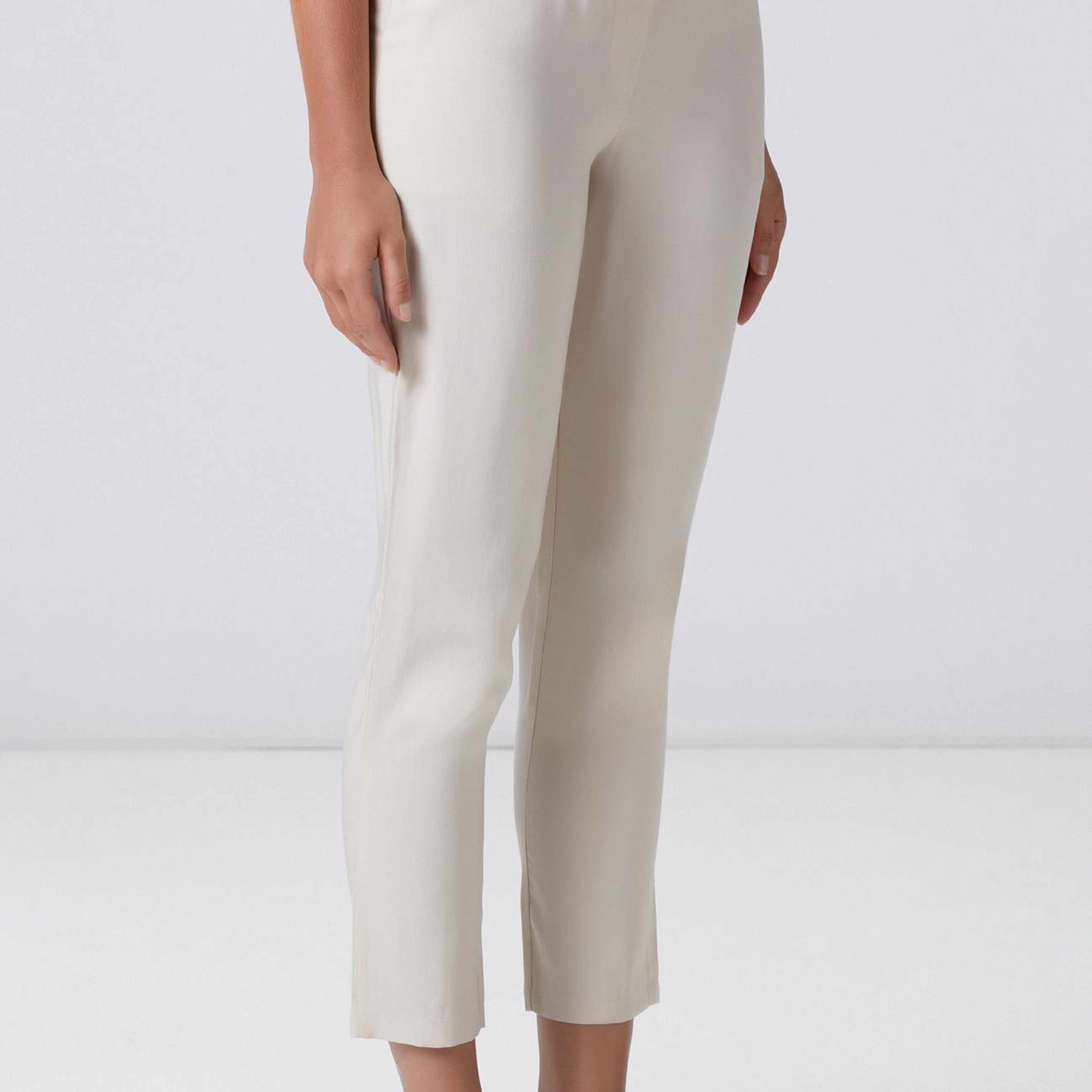 Network Kadın Bej Diyagonal Basic Jogger Pantolon