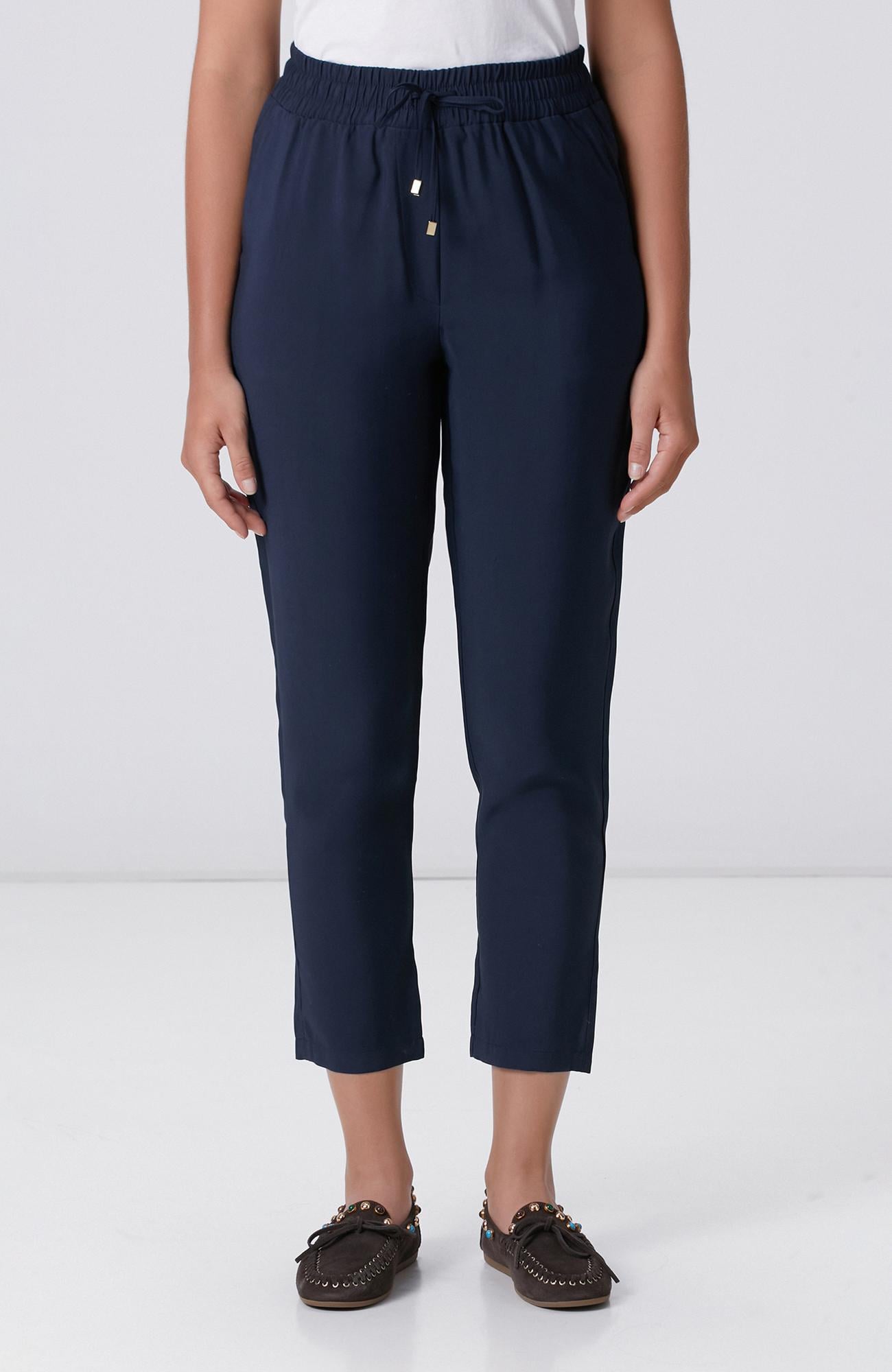 Network Kadın Lacivert Diyagonal Basic Jogger Pantolon