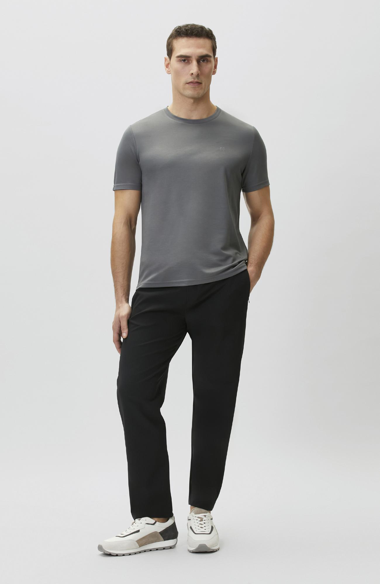 Network Erkek Antrasit Pike Desen Basic T-shirt