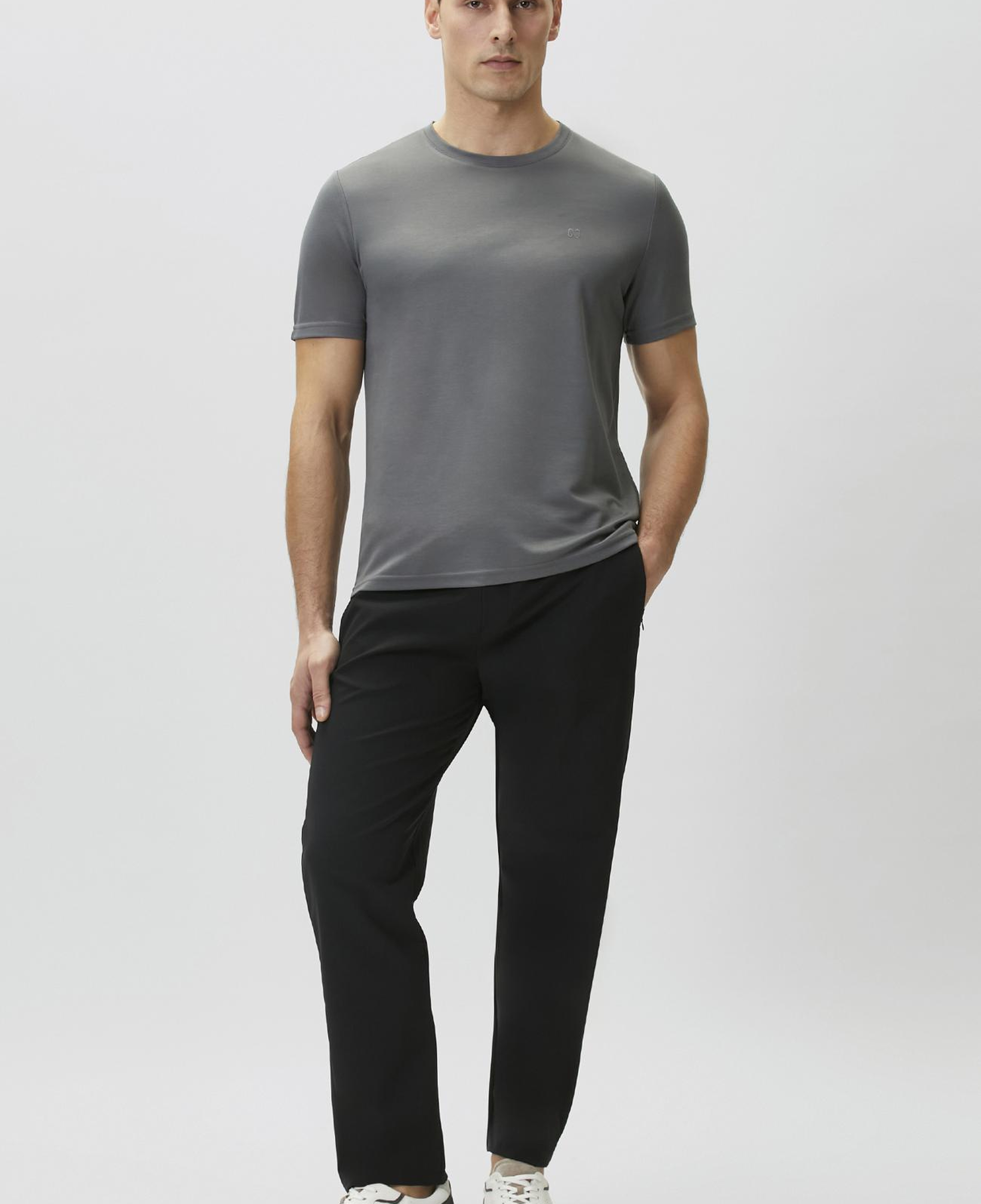 Network Erkek Antrasit Pike Desen Basic T-shirt