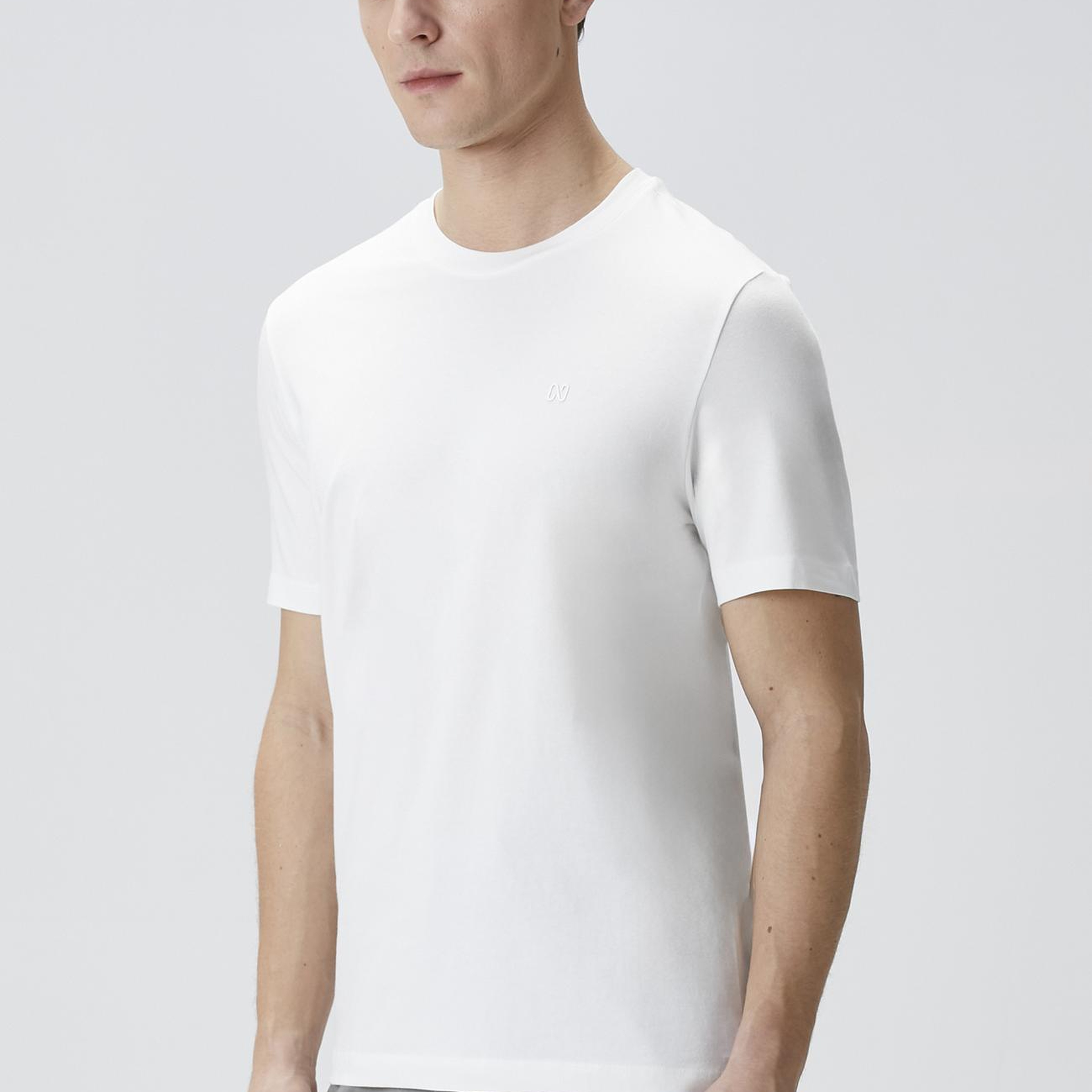 Network Erkek Beyaz Kısa Kol Basic T-shirt
