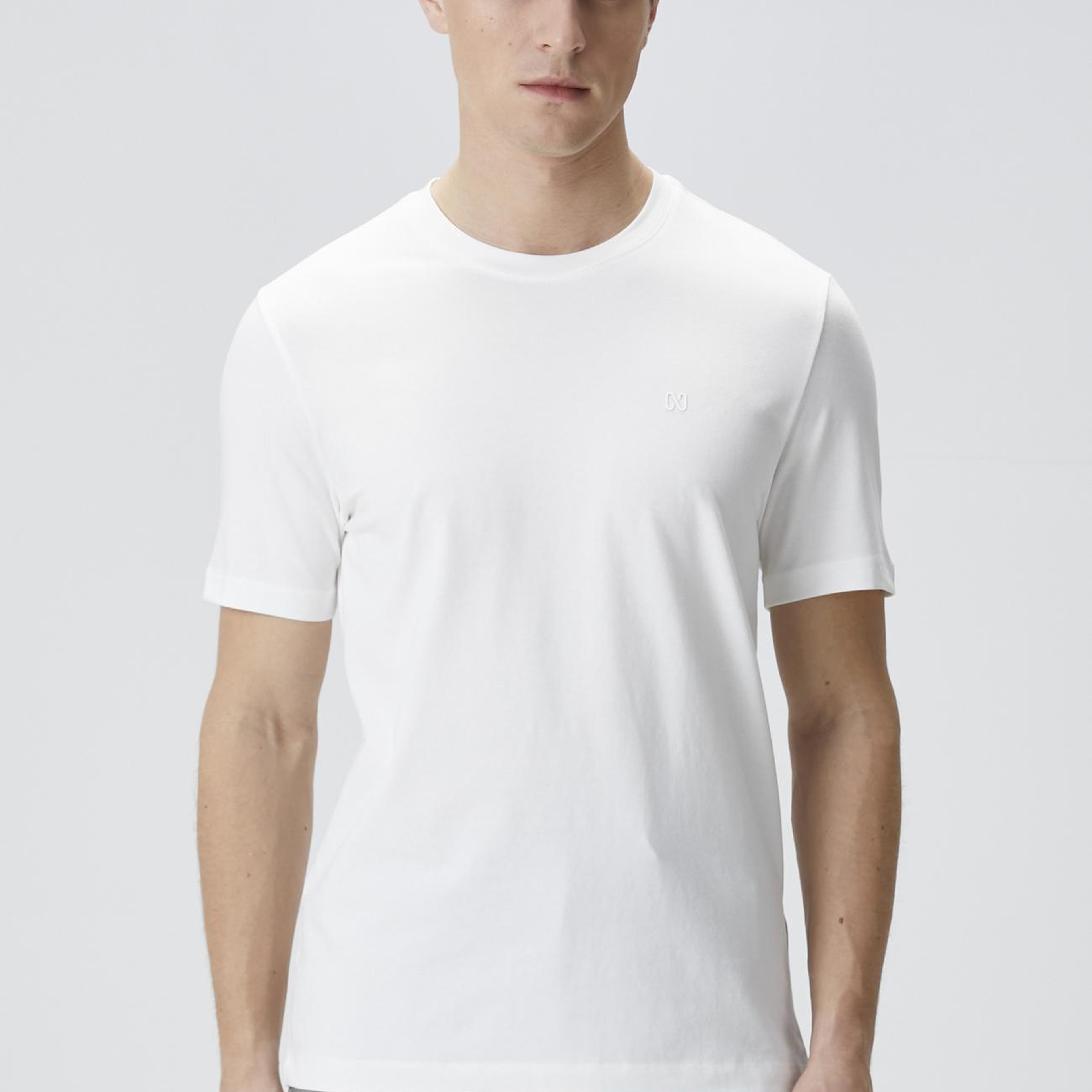 Network Erkek Beyaz Kısa Kol Basic T-shirt