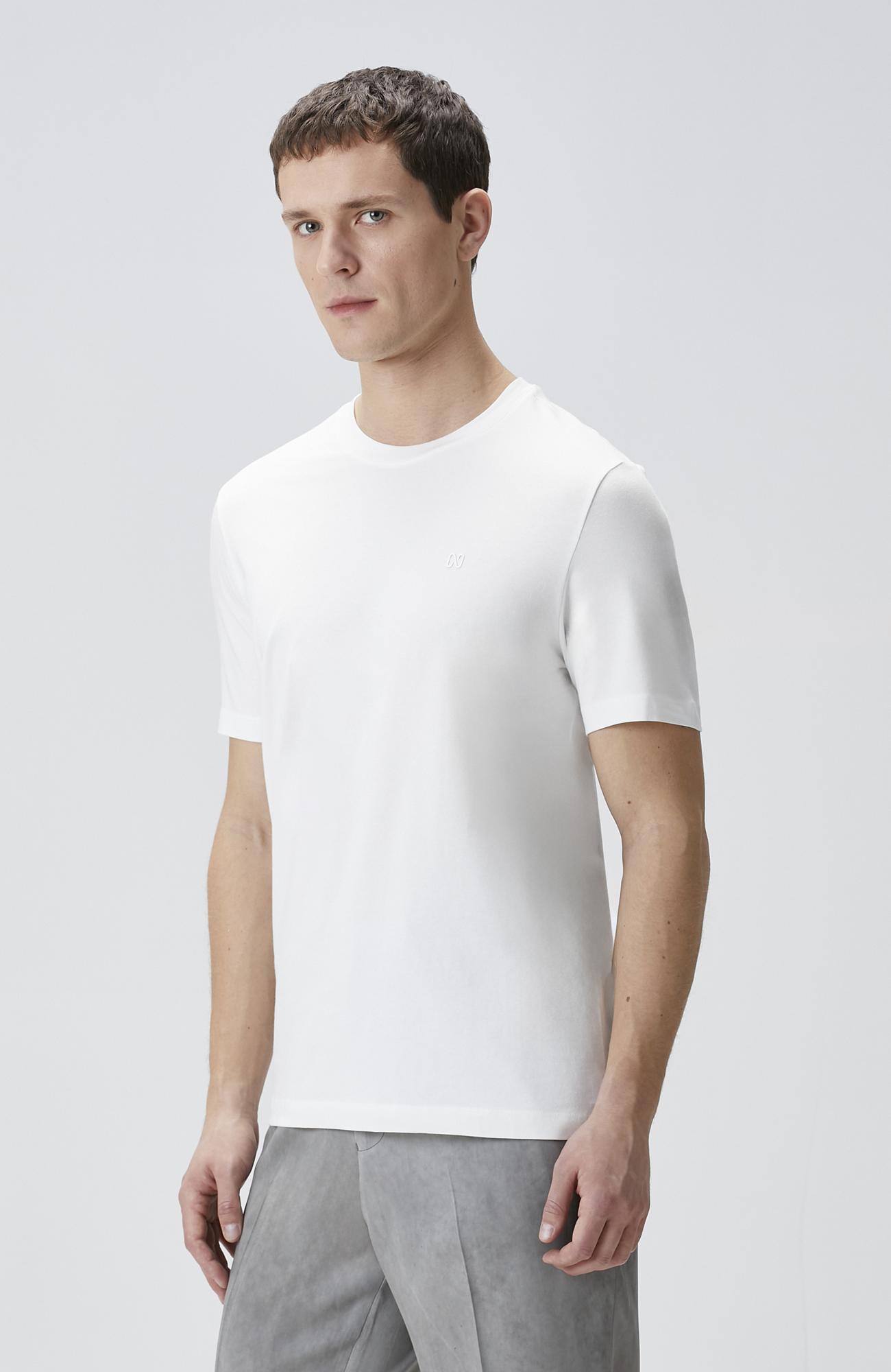 Network Erkek Beyaz Kısa Kol Basic T-shirt