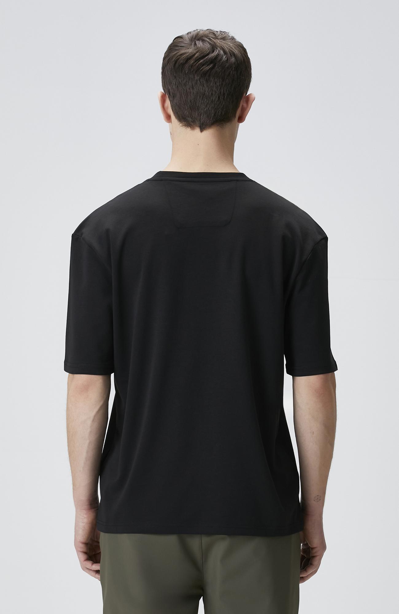Network Erkek Comfort Fit Siyah Bisiklet Yaka T-shirt
