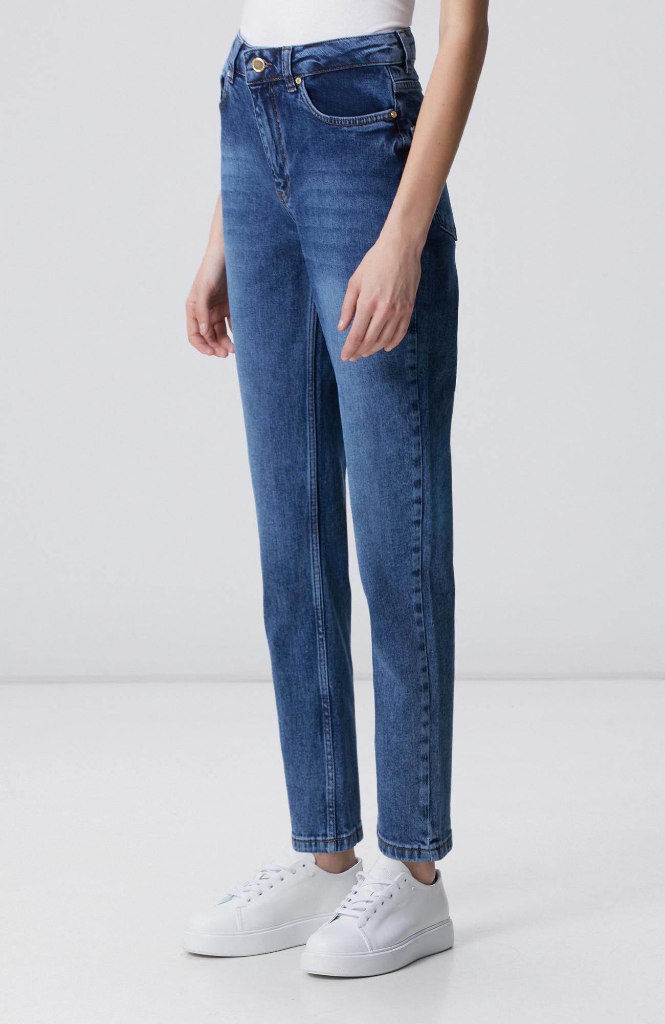 Network Kadın Mom Fit Mavi Denim Pantolon