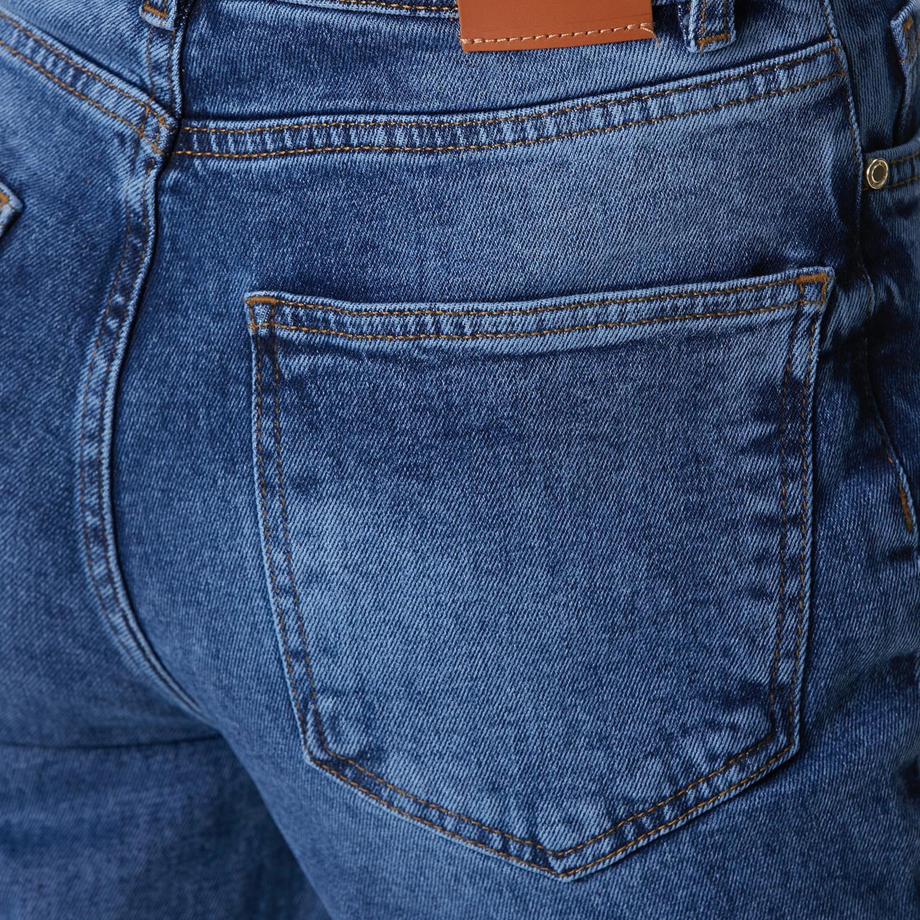 Network Kadın Mom Fit Mavi Denim Pantolon