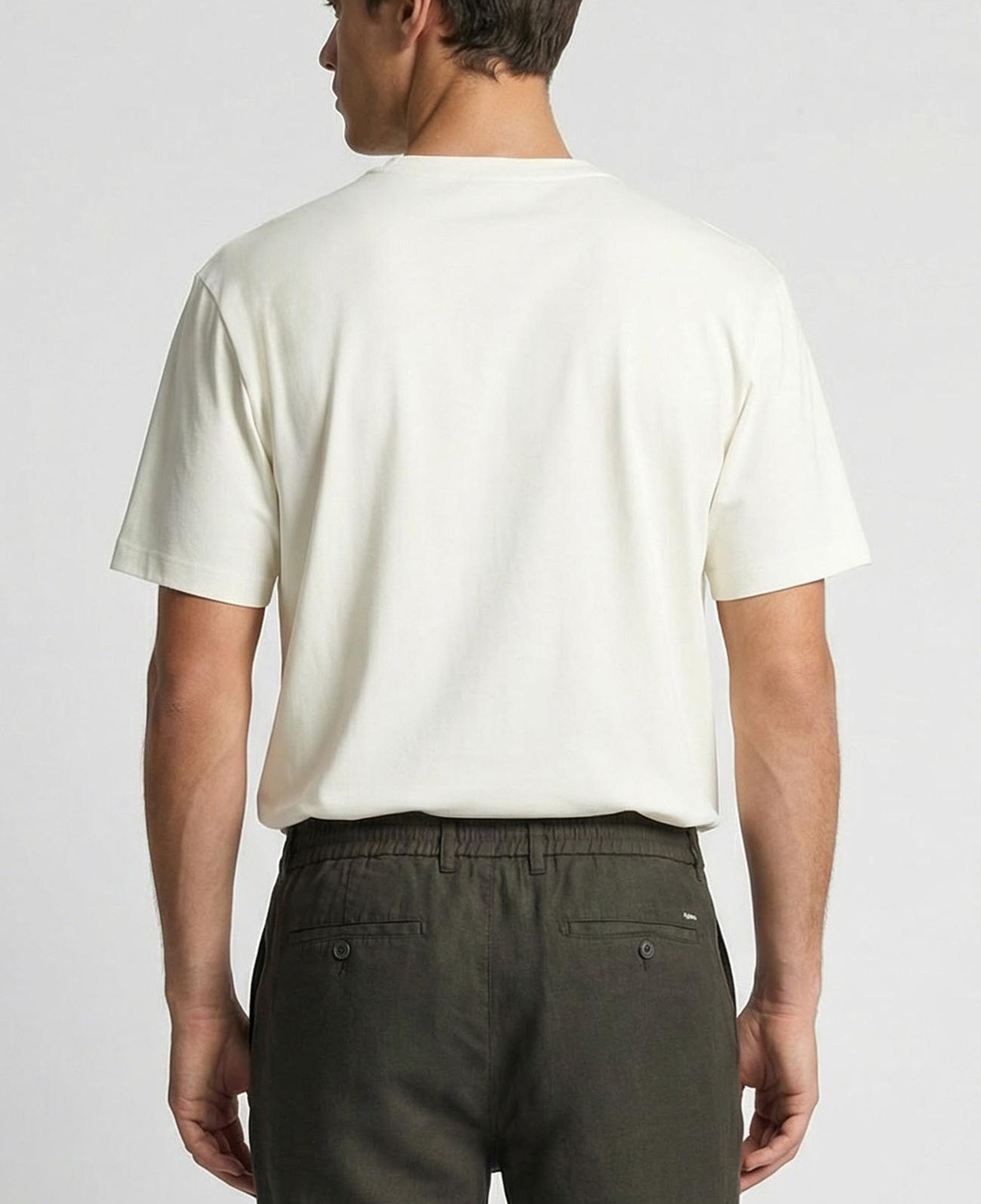 Network Erkek Ekru Teknik T-shirt