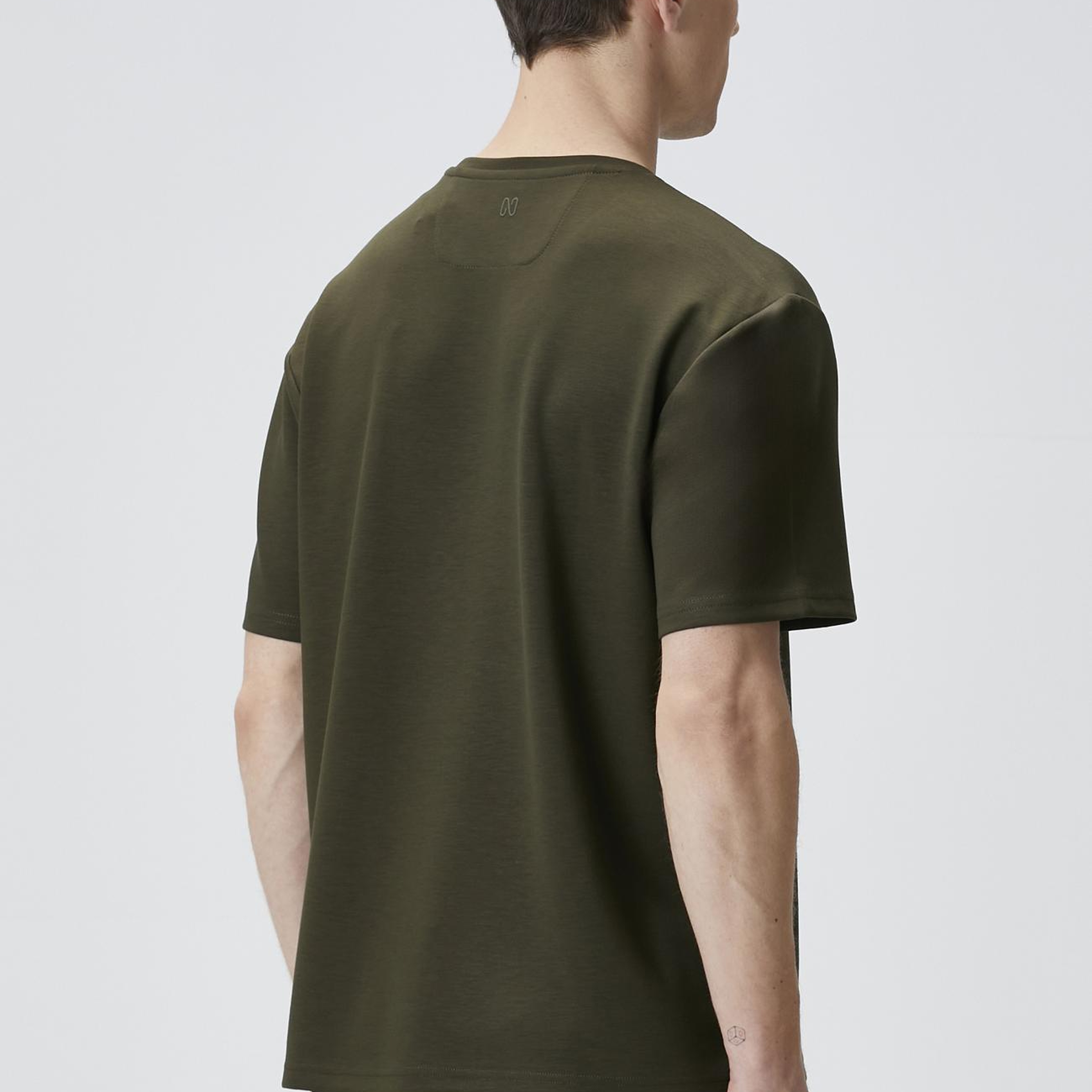 Network Erkek Comfort Fit Haki Göğüs Cep Detaylı T-shirt