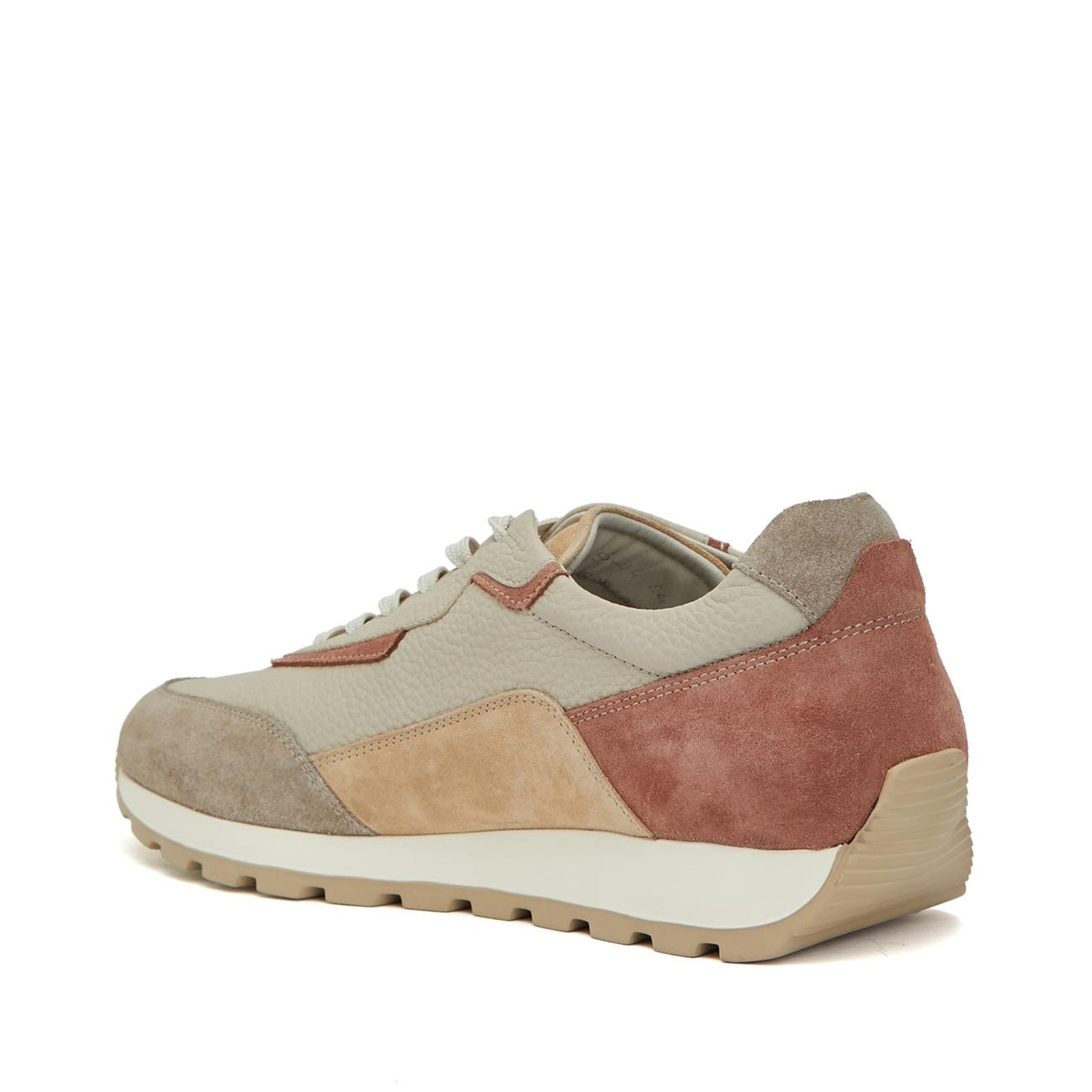 Network Erkek Vizon Süet Garnili Deri Sneaker