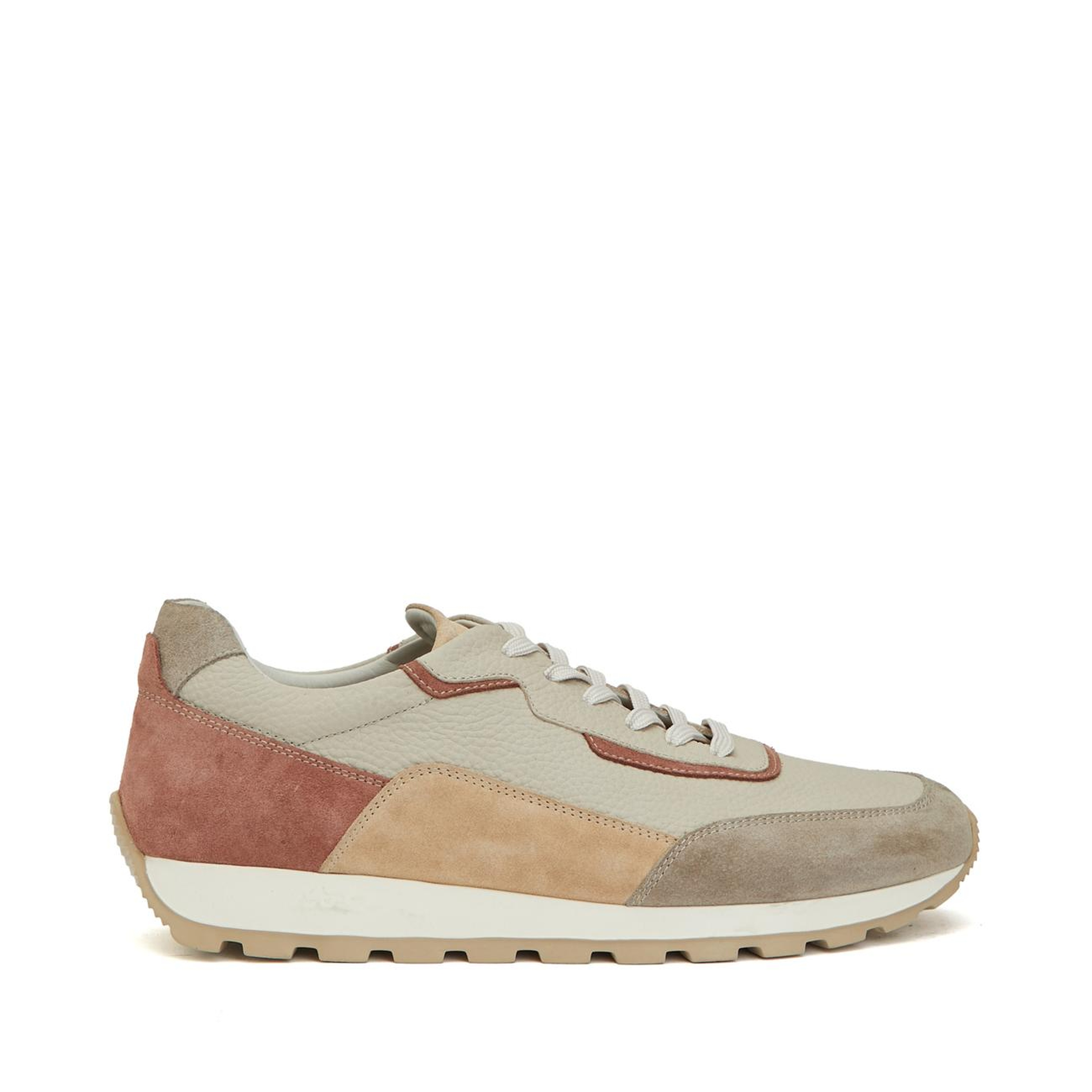 Network Erkek Vizon Süet Garnili Deri Sneaker