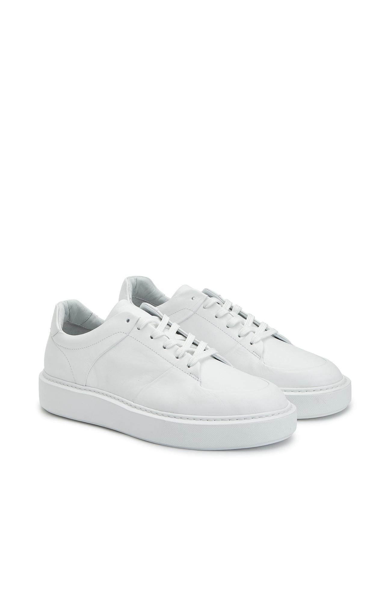 Network Erkek Beyaz Deri Sneaker