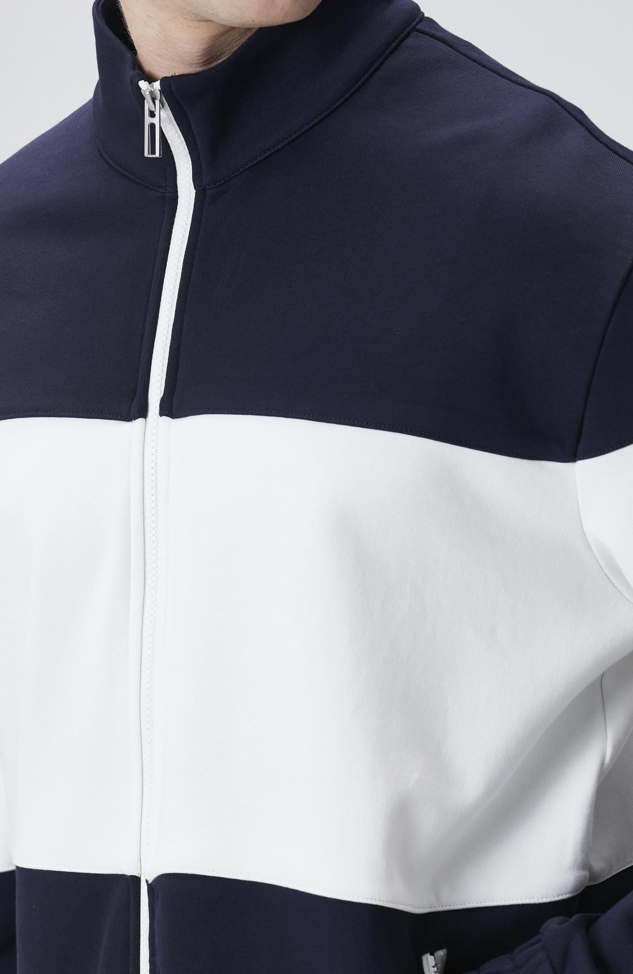 Network Erkek Lacivert Bloklu Sweatshirt