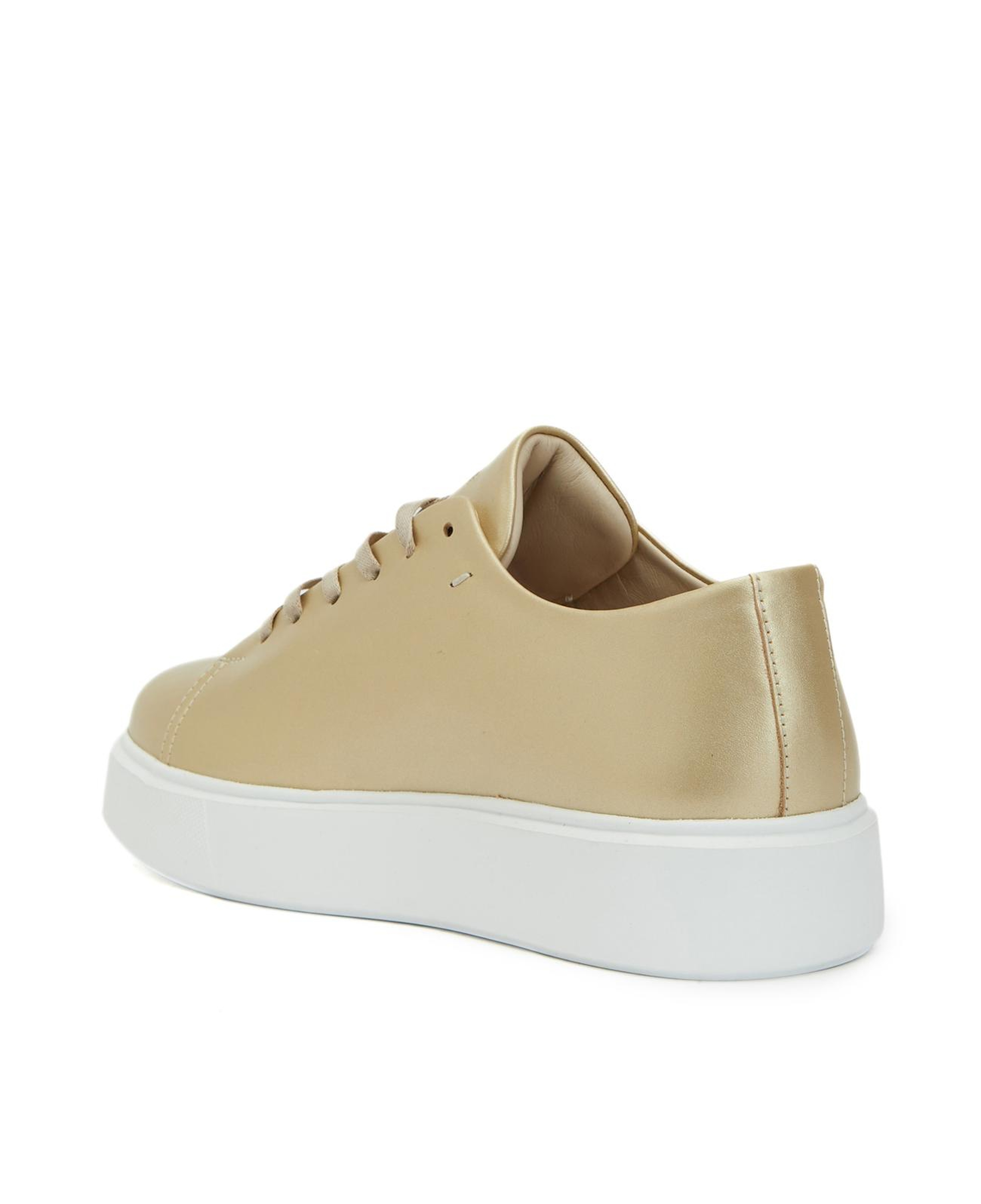 Network Kadın Gold Deri Sneaker