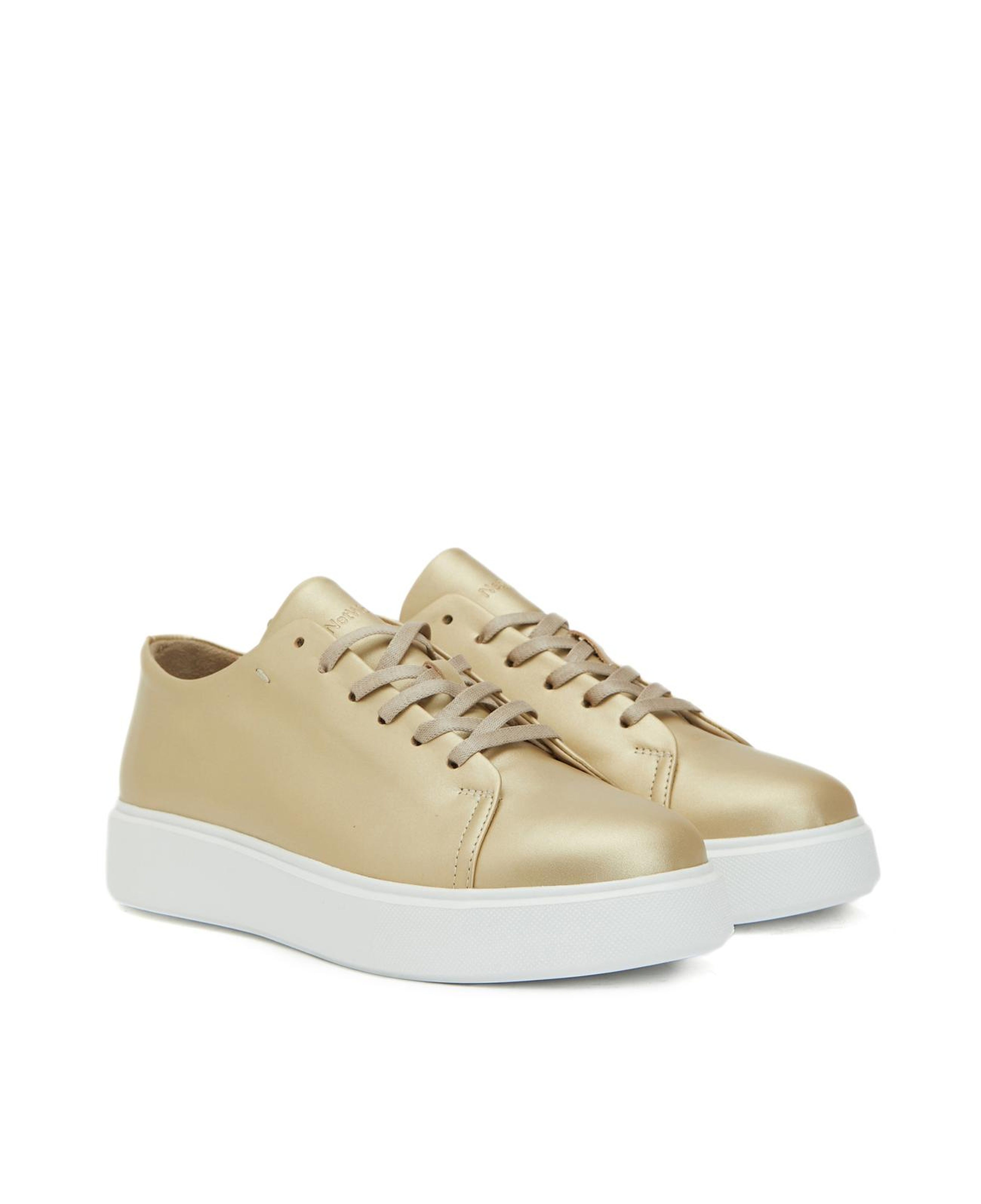Network Kadın Gold Deri Sneaker
