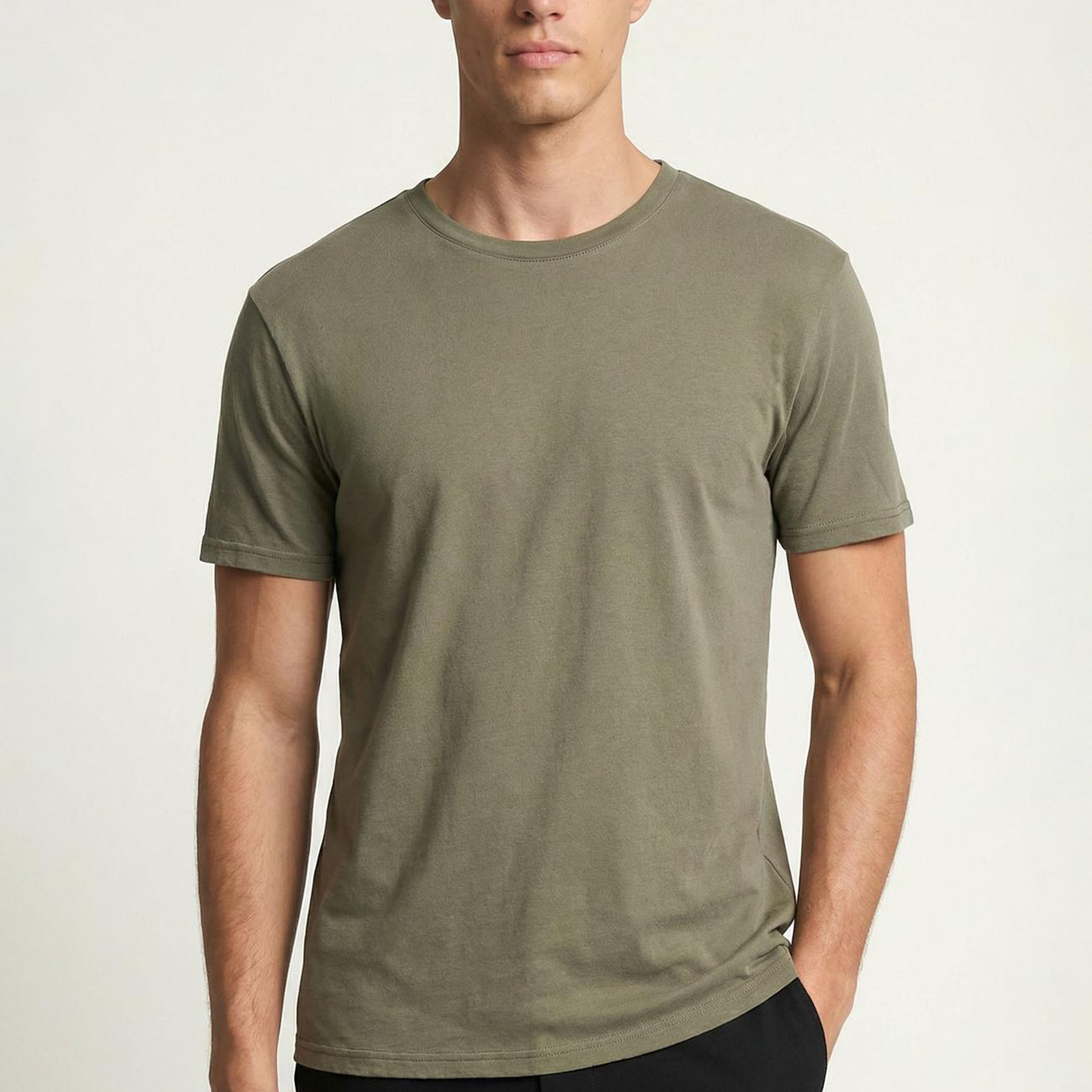 Network Erkek Haki Basic Pike T-shirt